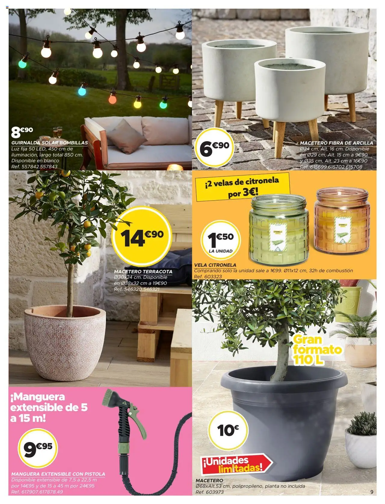 GiFi folleto │ válido desde el 03.06.2025 | Página: 9 | Productos: Manguera, Vela, Macetero, Βραχιόλι