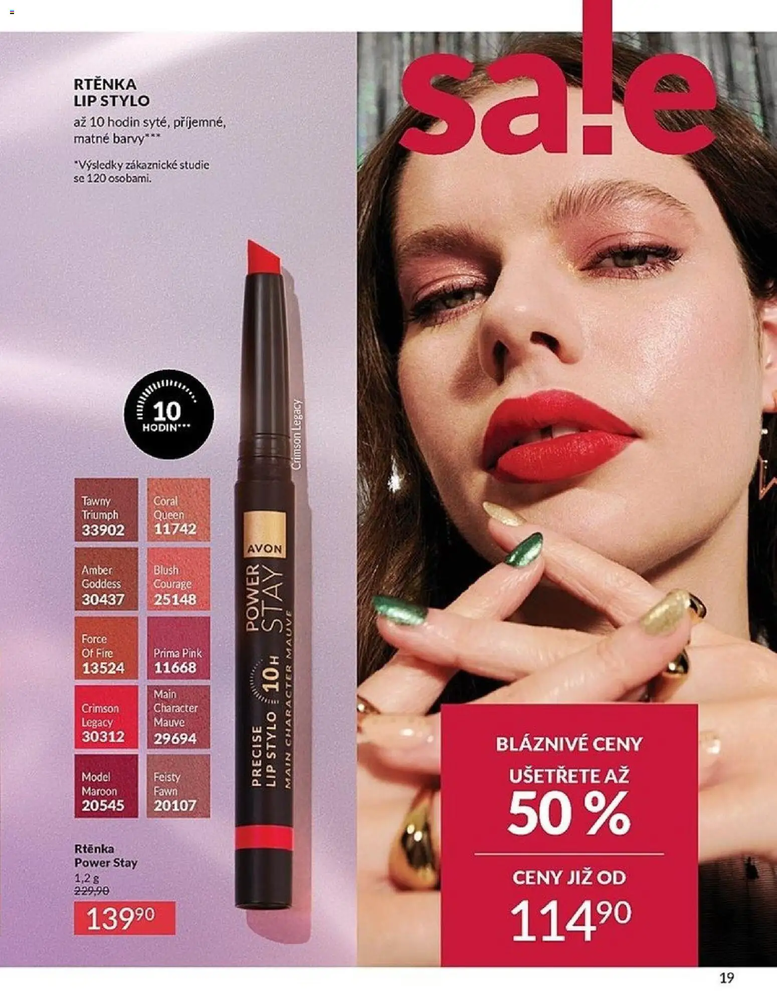 Avon katalog 1/2026 od 01.01.2026 | Strana: 19 | Produkty: Barvy, Rtěnka