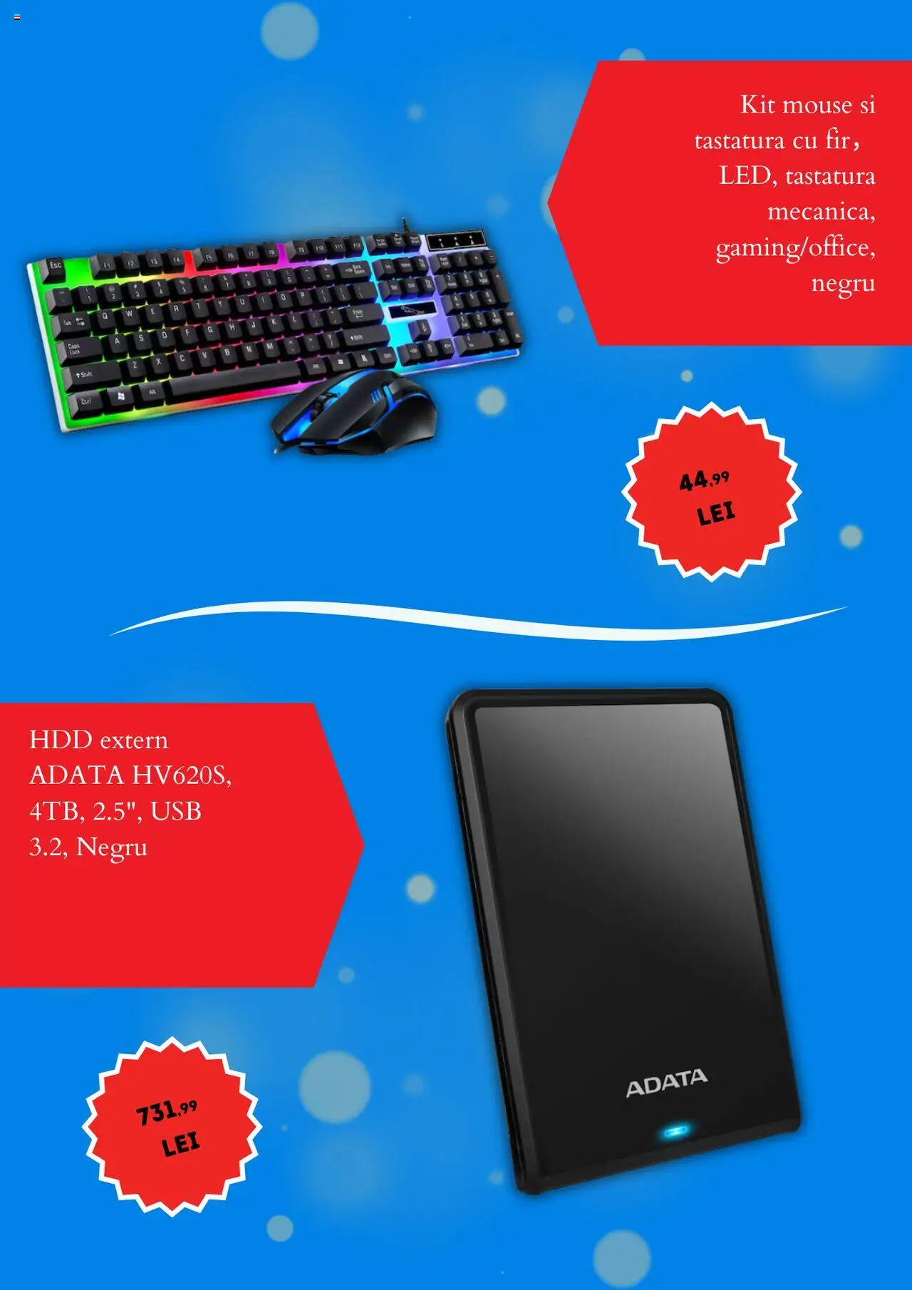 Noul catalog Emag – valabil de la 06.10.2025 | Pagină: 7 | Produse: Mouse, Tastatură, Usb