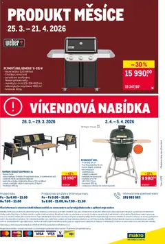 Náhled letáku Makro leták - Nepotravinové zboží od 25.03.2026 | Strana: 11 | Produkty: Grilování, Gril, Keramický gril, Dekorace