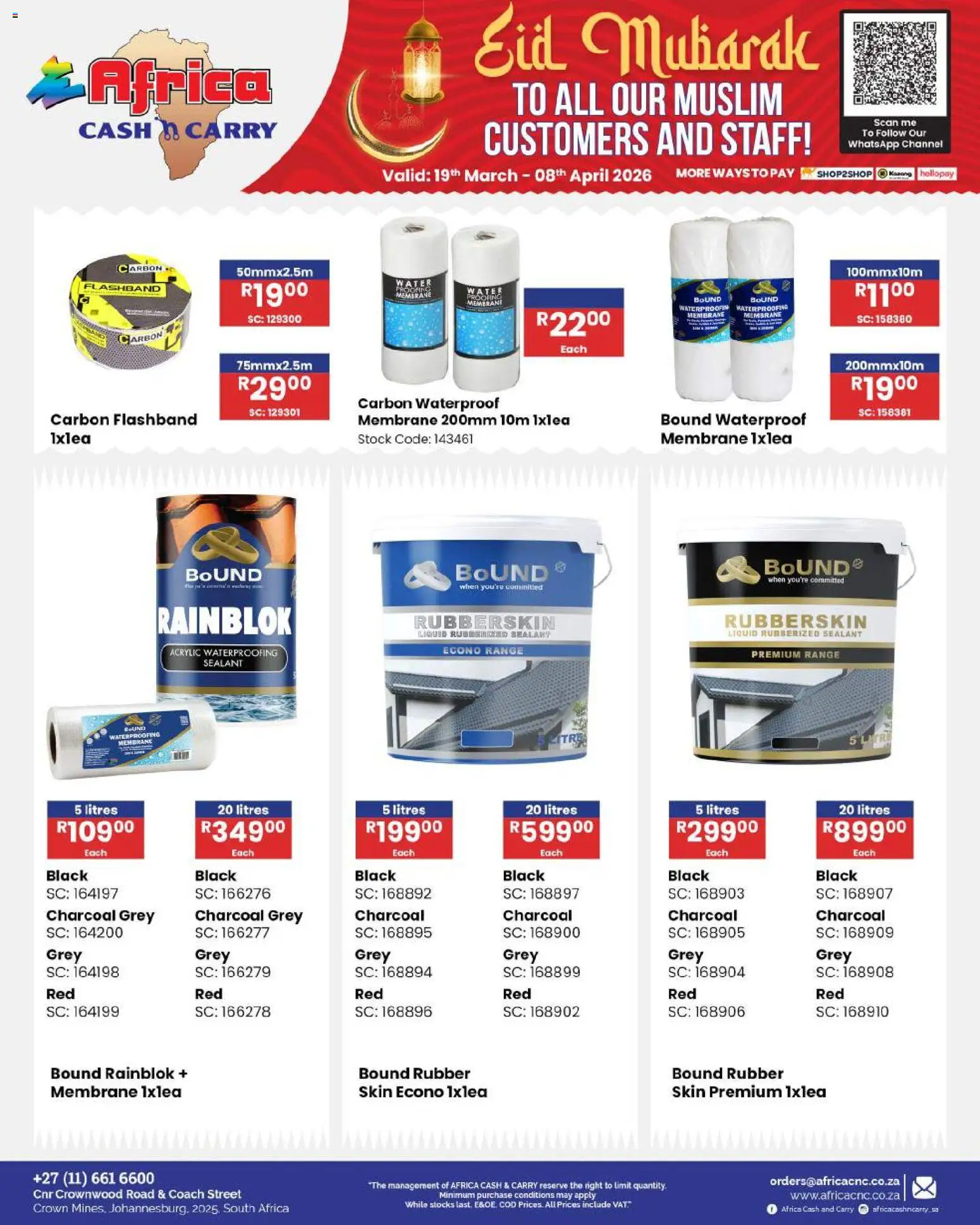 New Africa Cash & Carry catalogue – valid from 19.03.2026 | Page: 117 | Products: Stock, Water