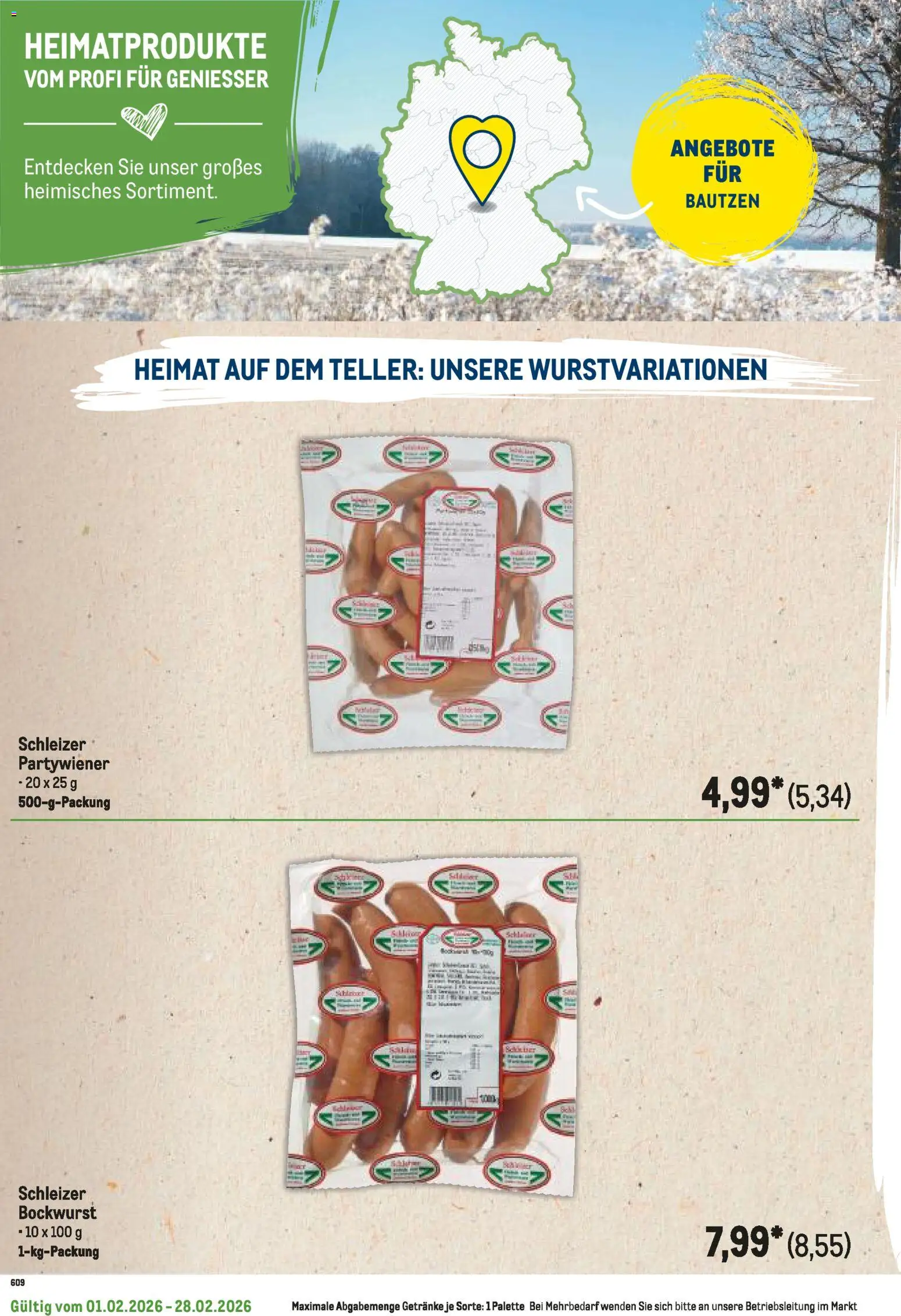 Metro Regionaler Flyer – gültig ab 01.02.2026 | Seite: 120 | Produkte: Bockwurst