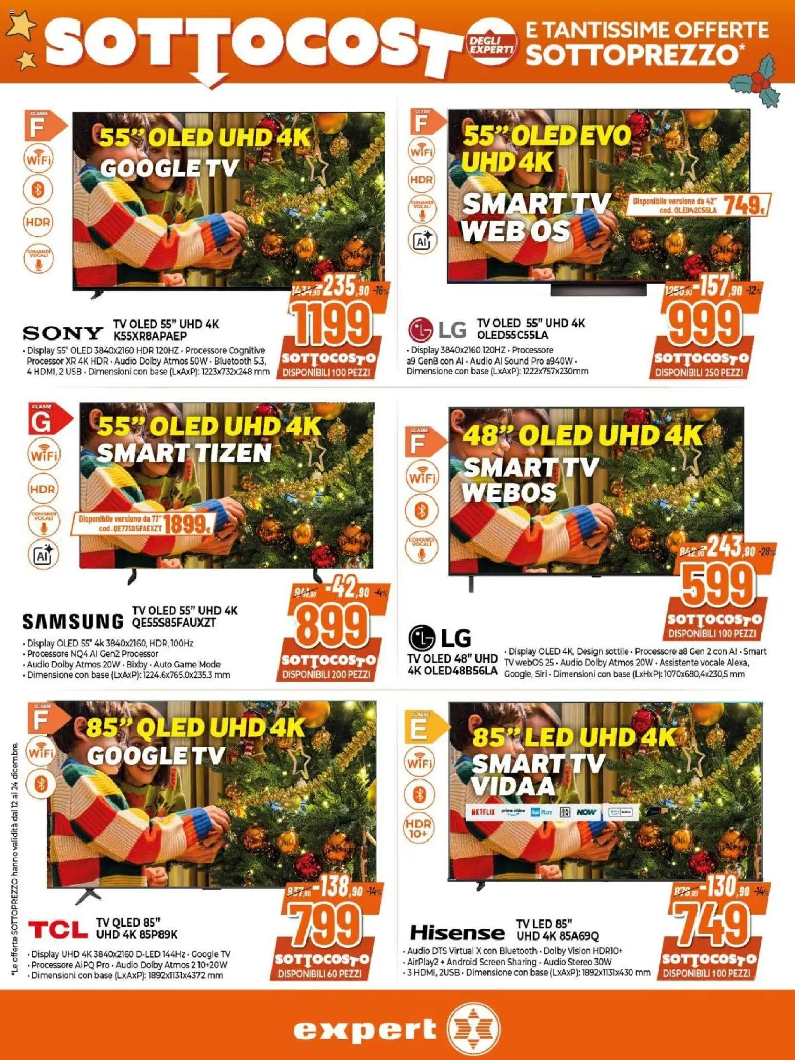 Volantino Expert del 12.12.2025 | Pagina: 19 | Prodotti: smart TV, TV, Audio, Samsung
