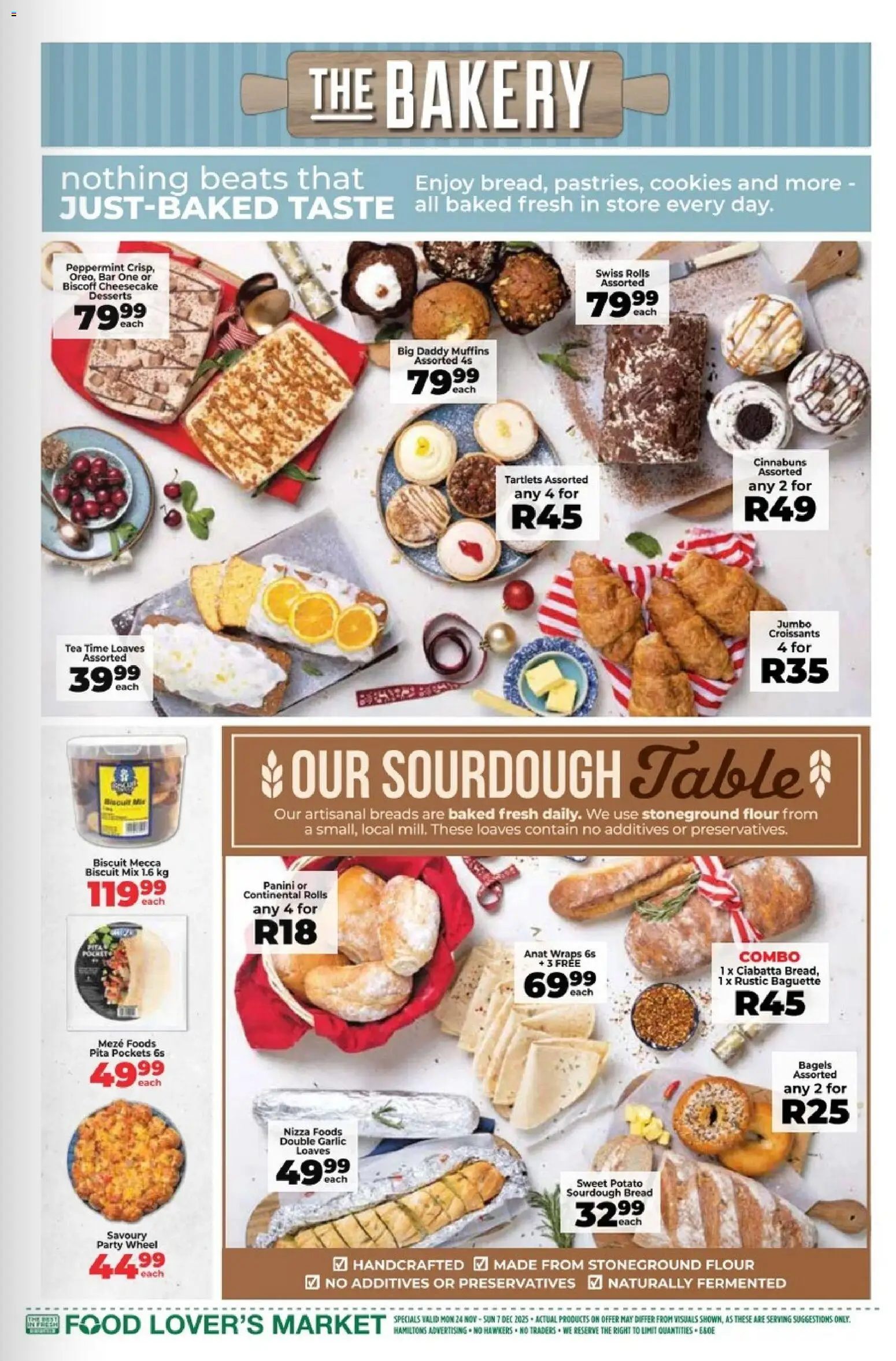 New Food Lover's Market catalogue – valid from 24.11.2025 | Page: 5 | Products: Muffins, Bakery, Table, Cookies