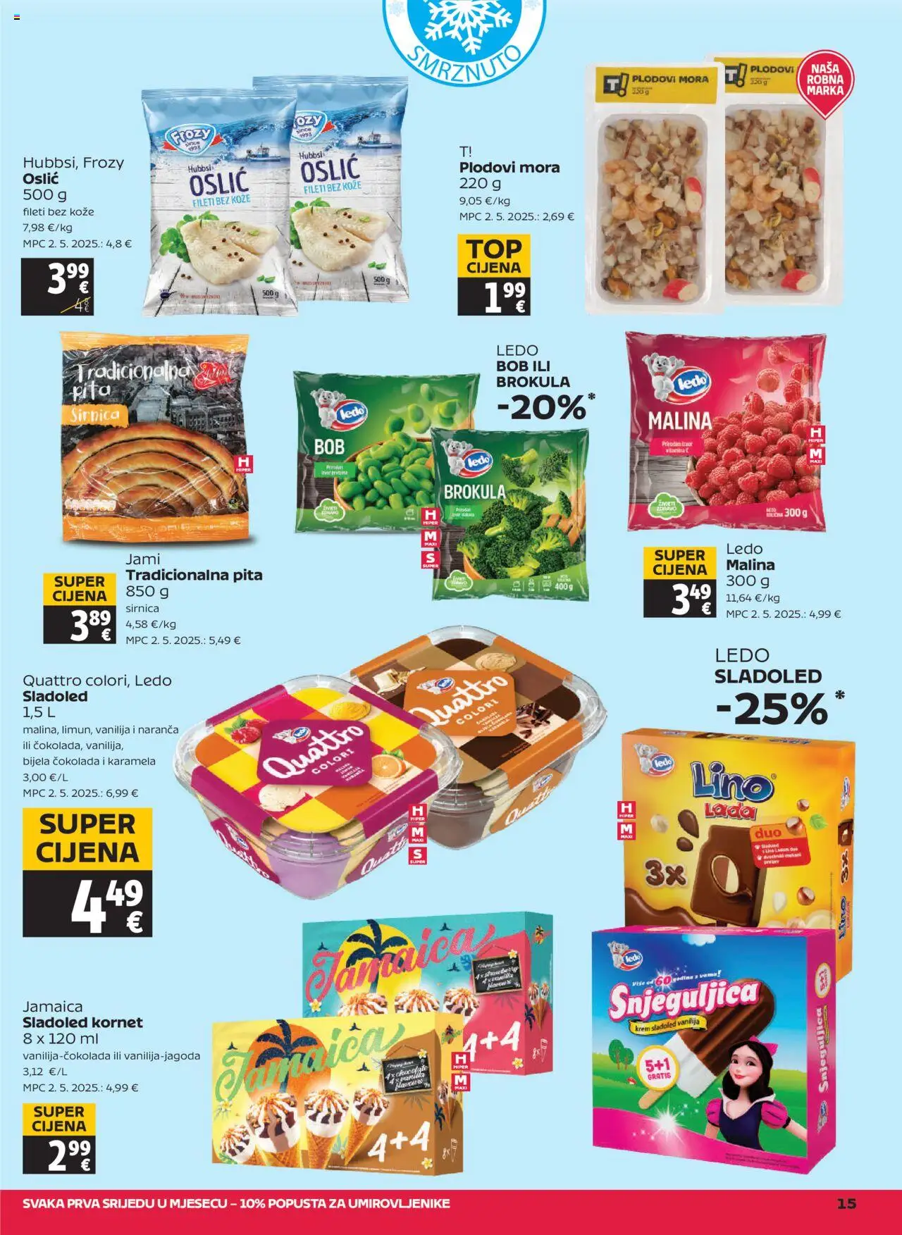 Tommy katalog | vrijedi od 31.07.2025 | Stranica: 15 | Proizvodi: Brokula, Pita, Sladoled, Oslić