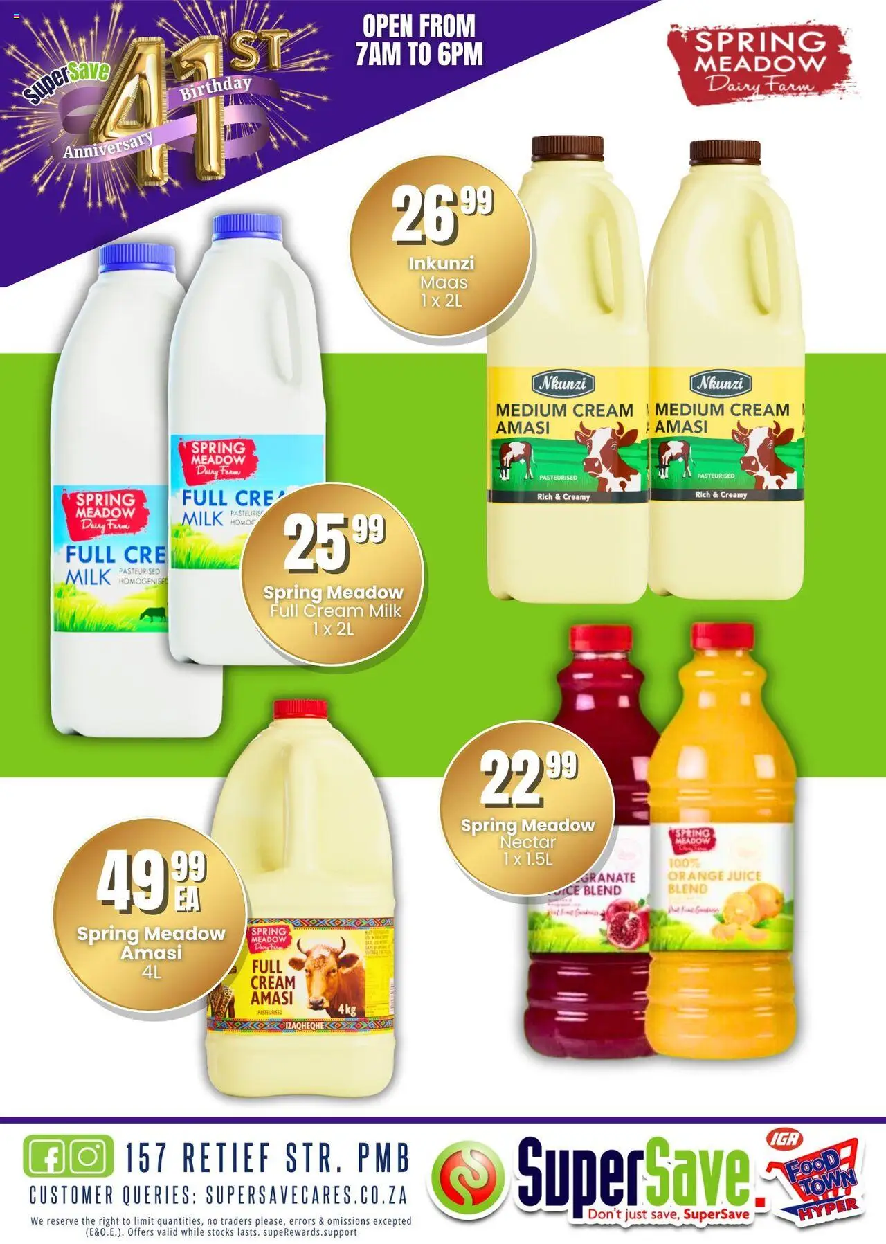New Super Save catalogue – valid from 09.10.2025 | Page: 19 | Products: Milk, Juice, Cream