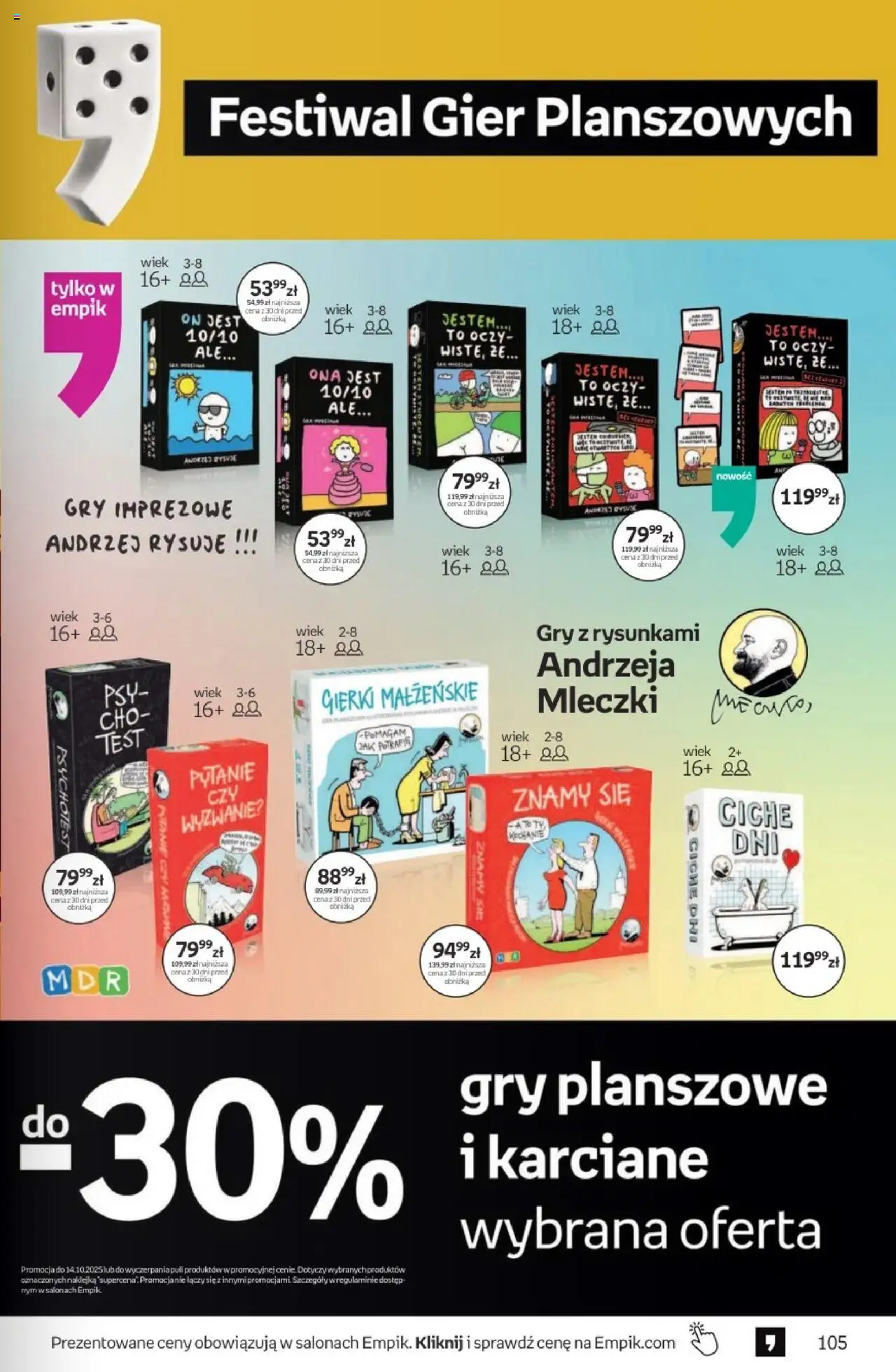 Empik promocje - Tom kultury Zabawki od 24.09.2025 | Strona: 19 | Produkty: Gry
