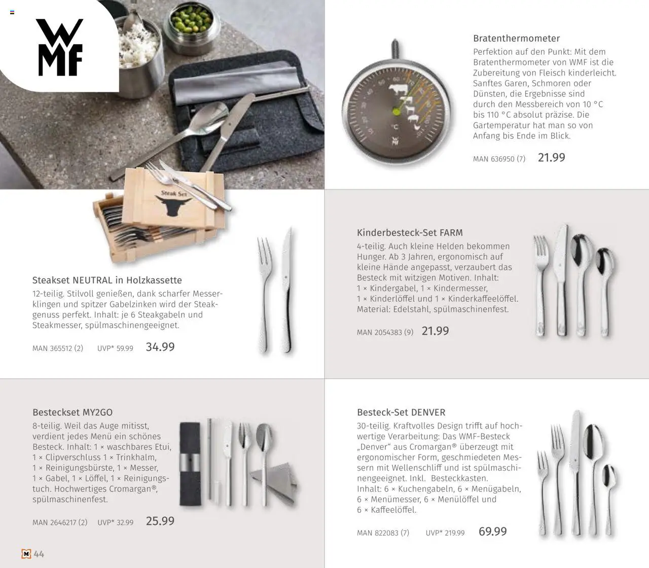 Müller Haushaltskatalog – gültig ab 03.10.2025 | Seite: 44 | Produkte: Steak, Fleisch