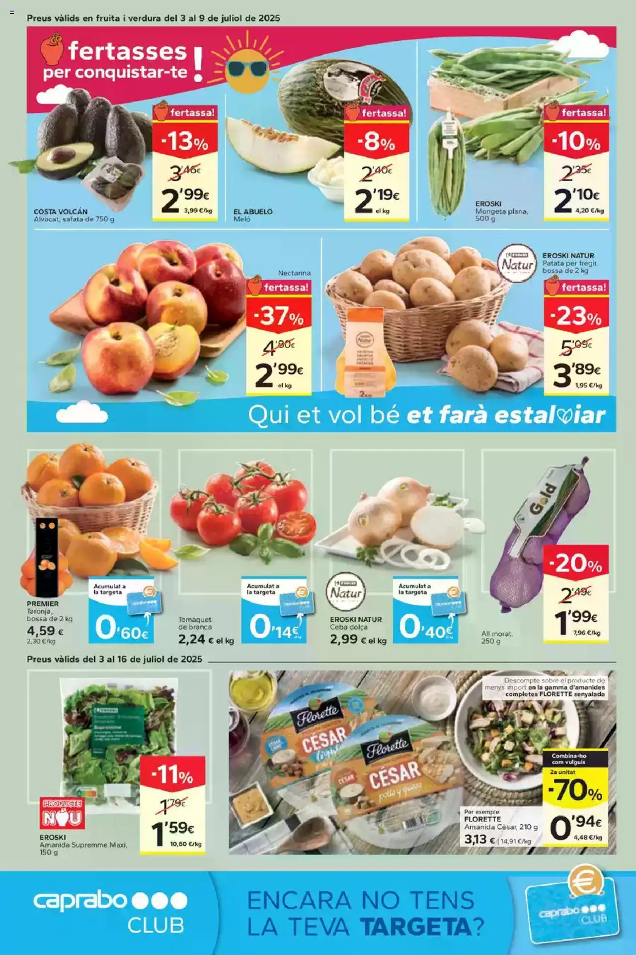 Caprabo folleto │ válido desde el 03.07.2025 | Página: 4 | Productos: Φορτιστής, Queso