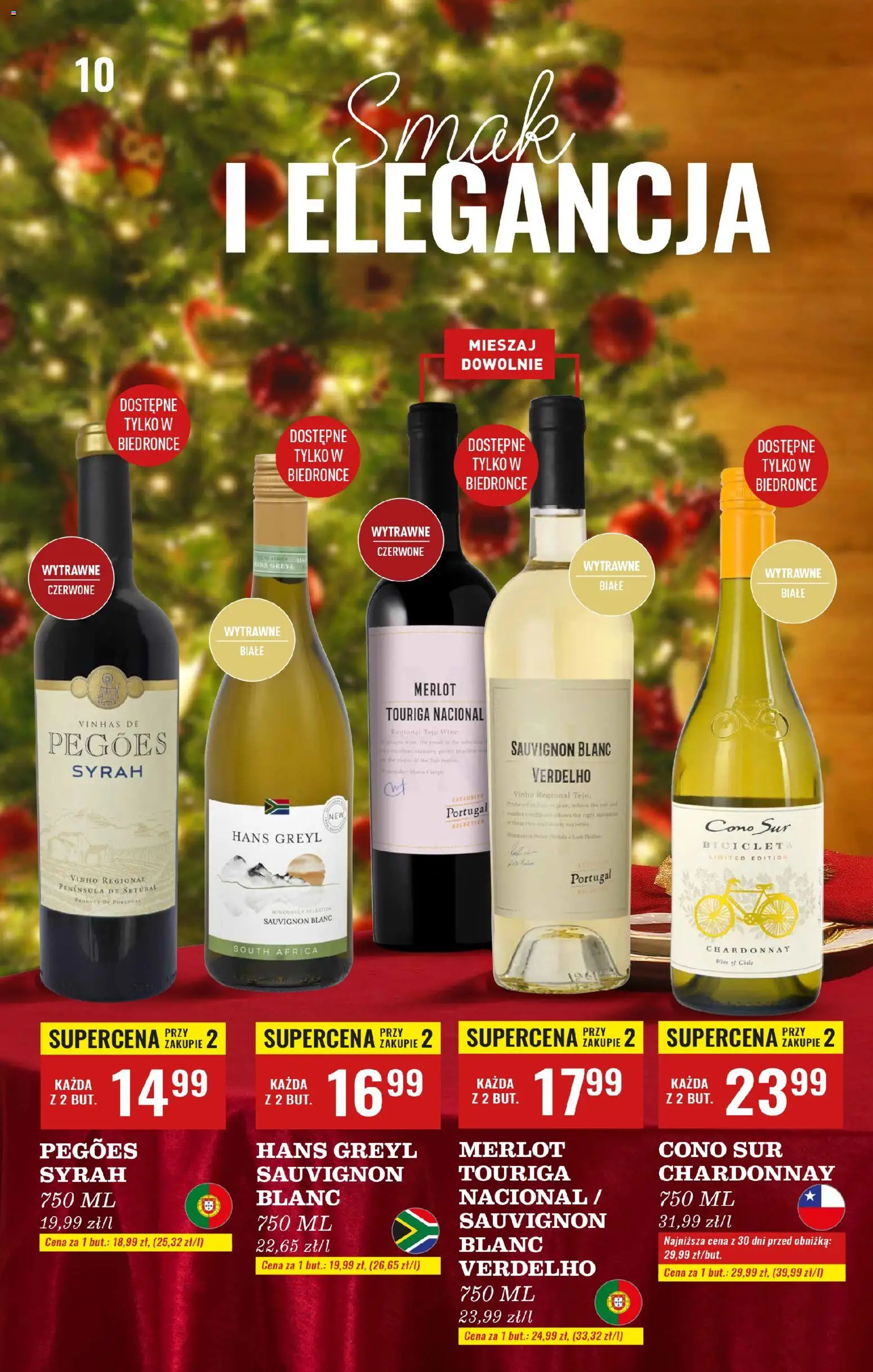 Biedronka gazetka - Czas na toast od 01.12.2025 | Strona: 18 | Produkty: Chardonnay, Merlot