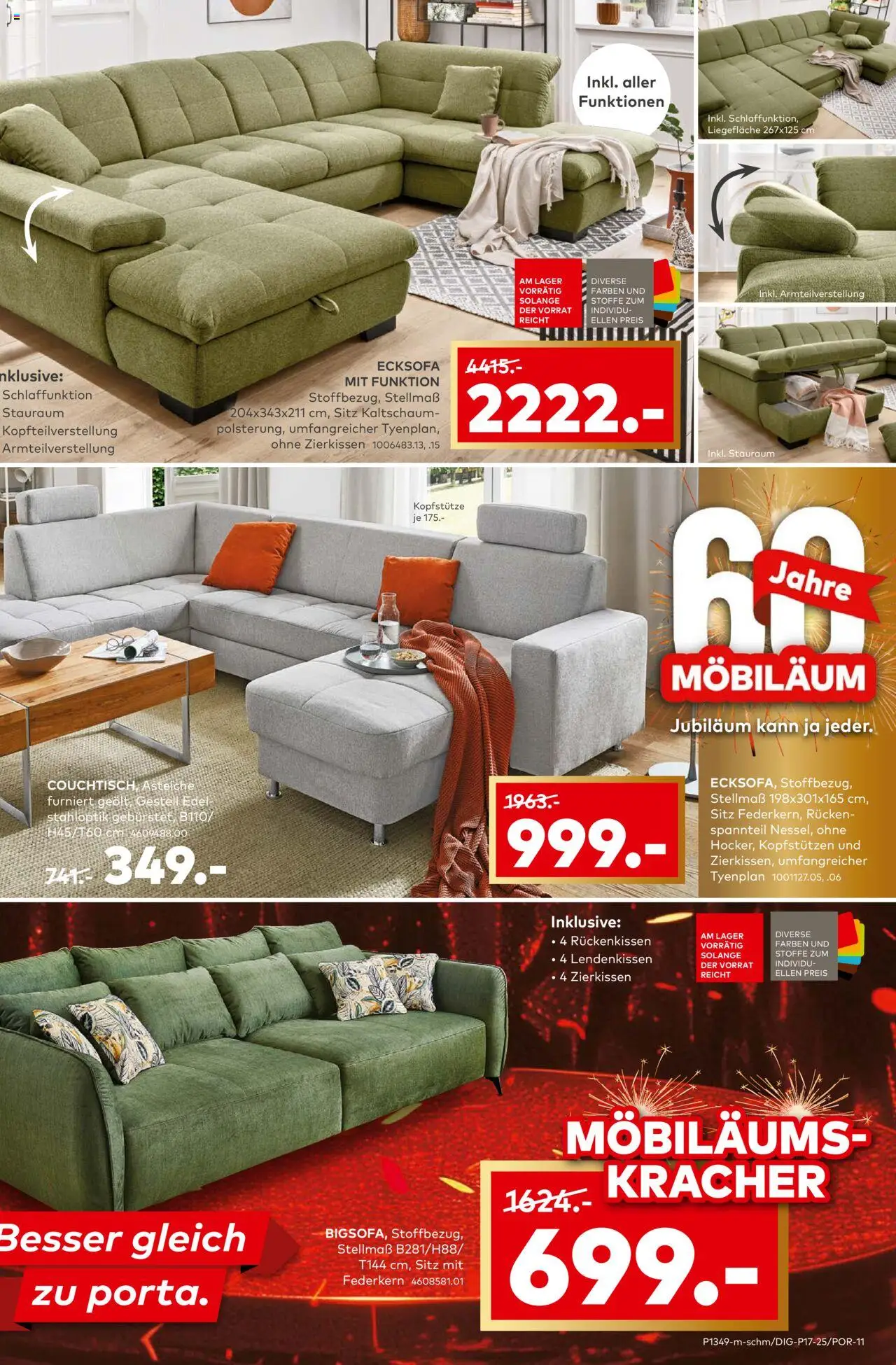 Porta! Prospekt 	 – gültig ab 08.09.2025 | Seite: 9 | Produkte: Ecksofa
