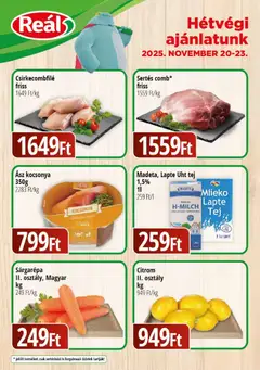 Reál Bevásárló hétvége - Kelet Magyarország - amely érvényes a következő dátumtól: 20.11.2025