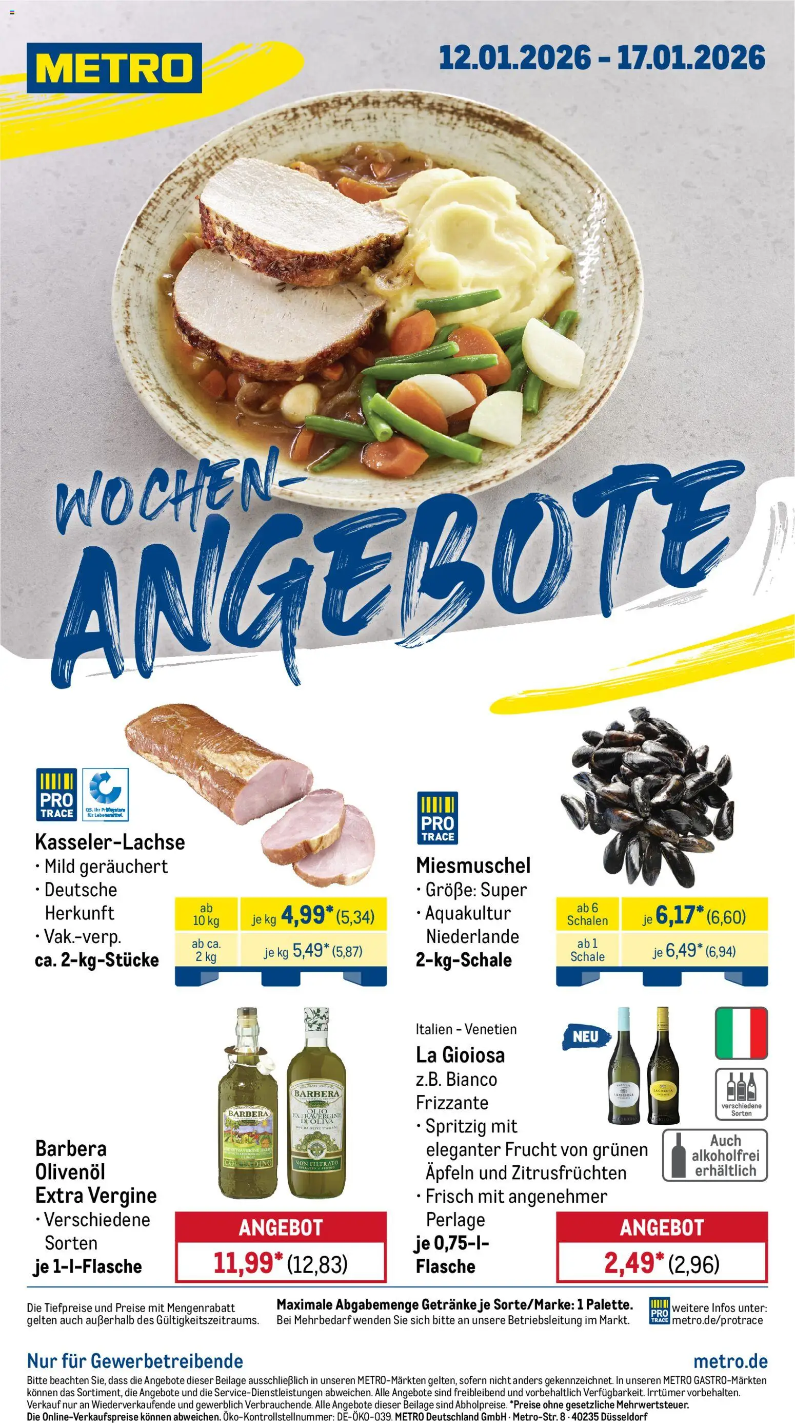 Metro Prospekt 	 – gültig ab 12.01.2026 | Seite: 1 | Produkte: Olivenol