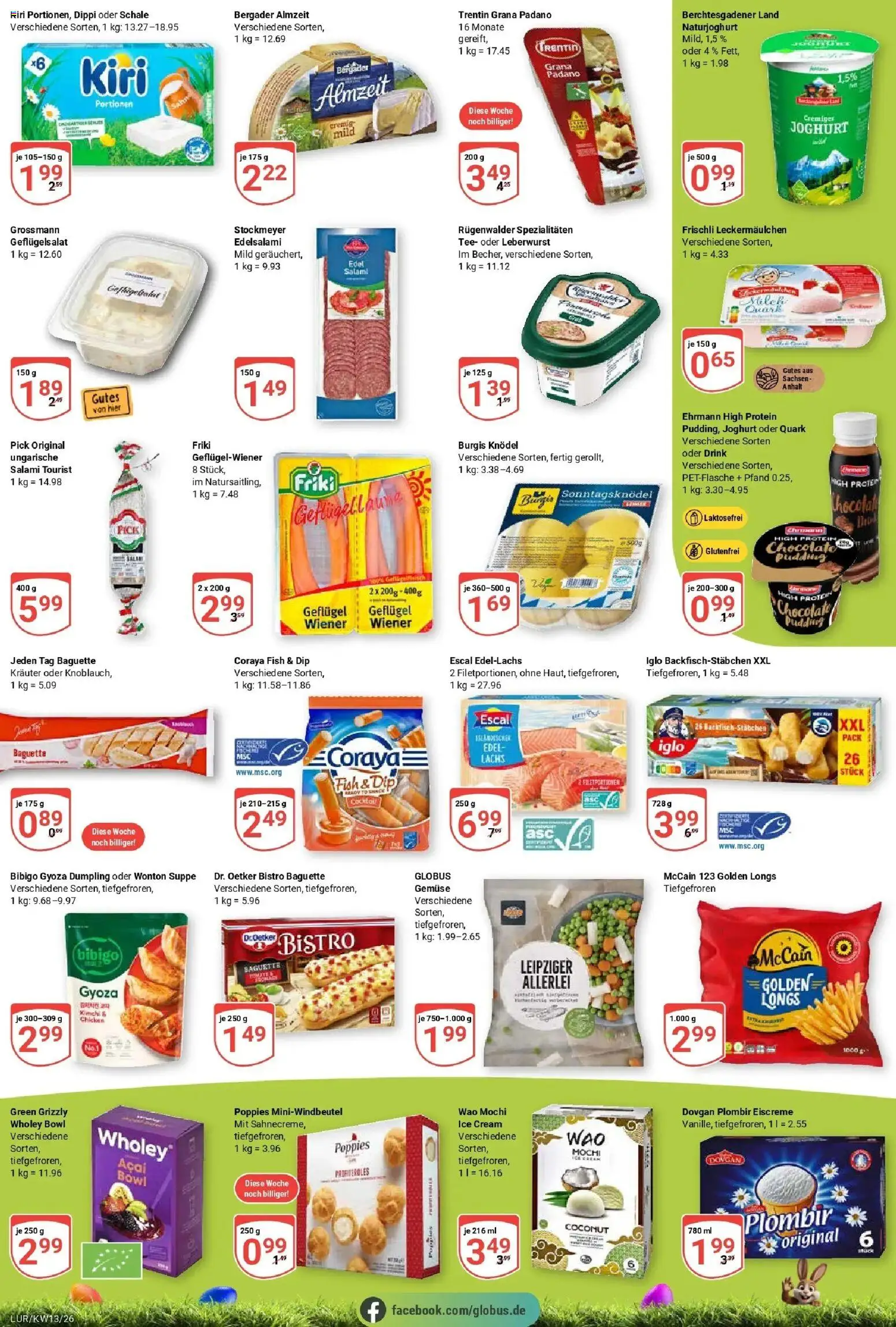 Globus prospekt Hamburg	 – gültig ab 23.03.2026 | Seite: 4 | Produkte: Quark, Milch, Baguette, McCain