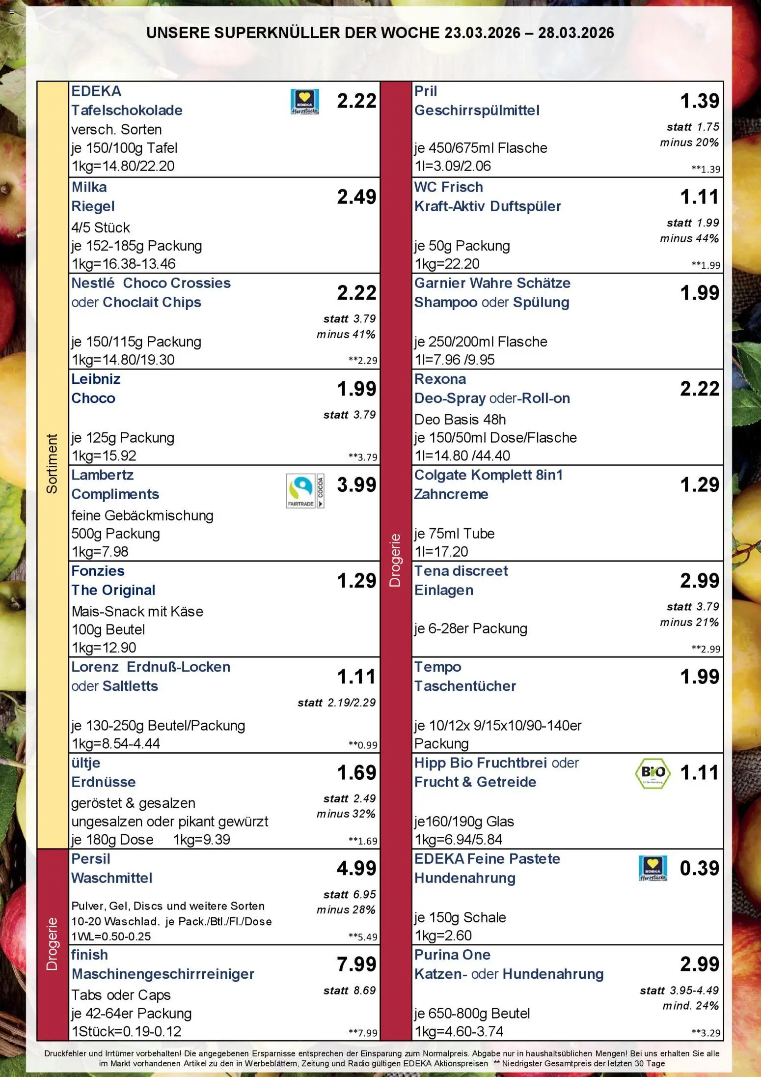 Simmel Bayern – gültig ab 23.03.2026 | Seite: 3 | Produkte: Erdnüsse, Käse, Finish, Tempo