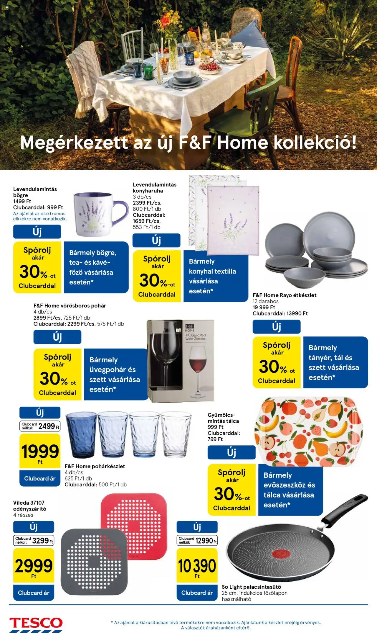 Tesco akciós ujság - amely érvényes a következő dátumtól: 29.05.2025 | Oldal: 30 | Termékek: Edényszárító, Pohárkészlet, Étkészlet, Pohár