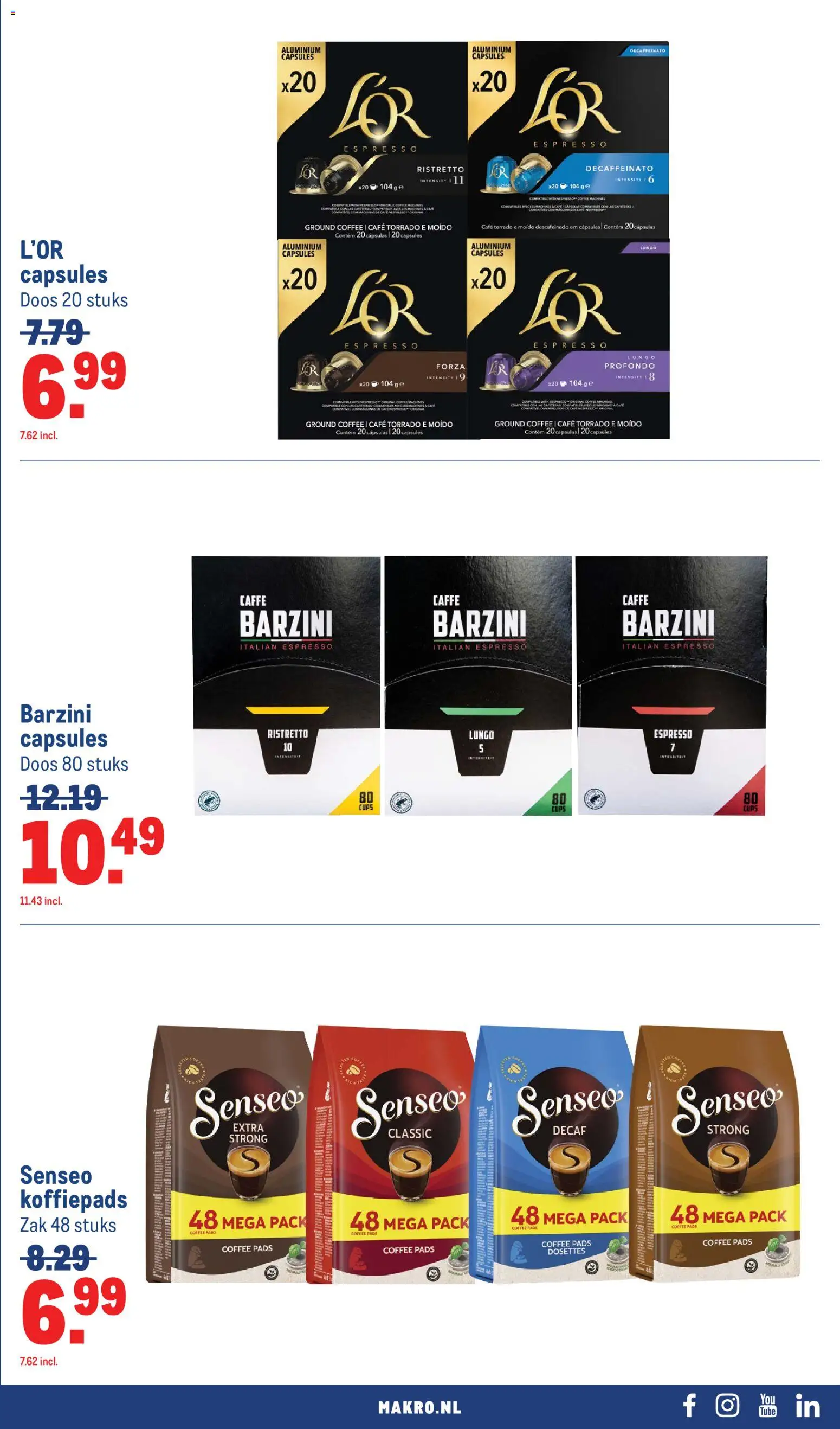 {H1} | Pagina: 39 | Producten: Koffiepads, Zak, Pads