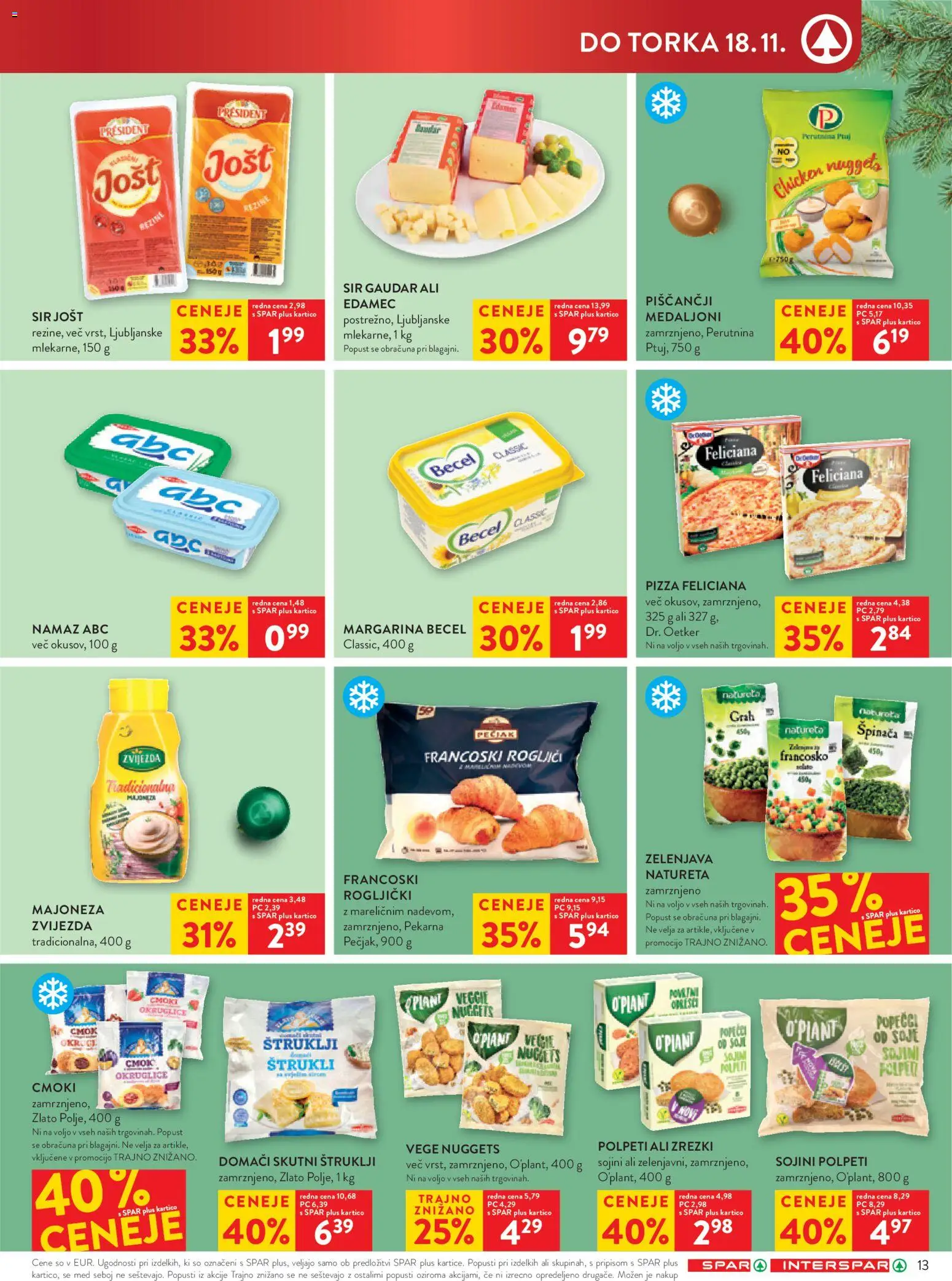 Novi Spar katalog ponudbe – veljaven od 12.11.2025 | Stran: 17 | Izdelki: Pekarna, Margarina, Majoneza, Grah