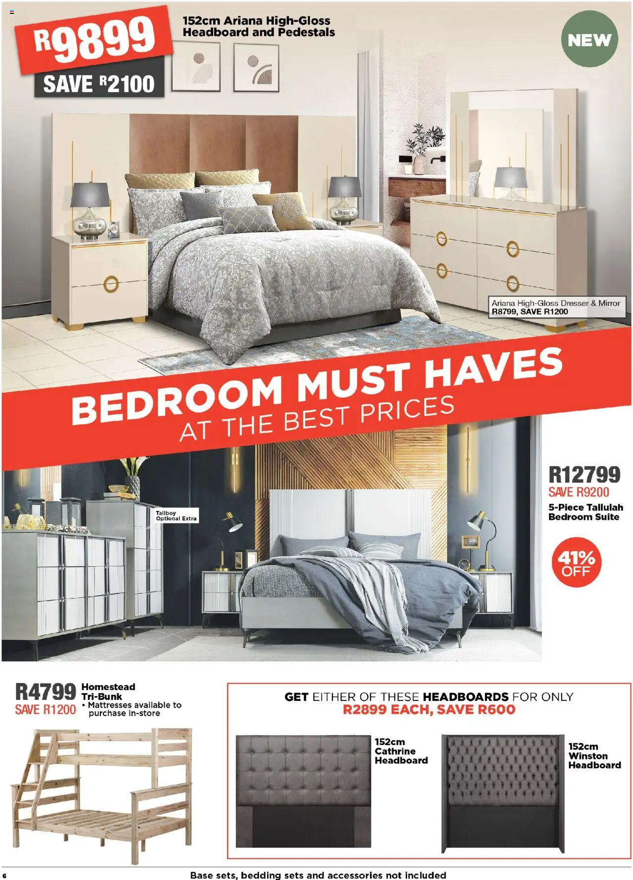 New House and Home catalogue – valid from 06.10.2025 | Page: 6 | Products: Headboard, Mirror