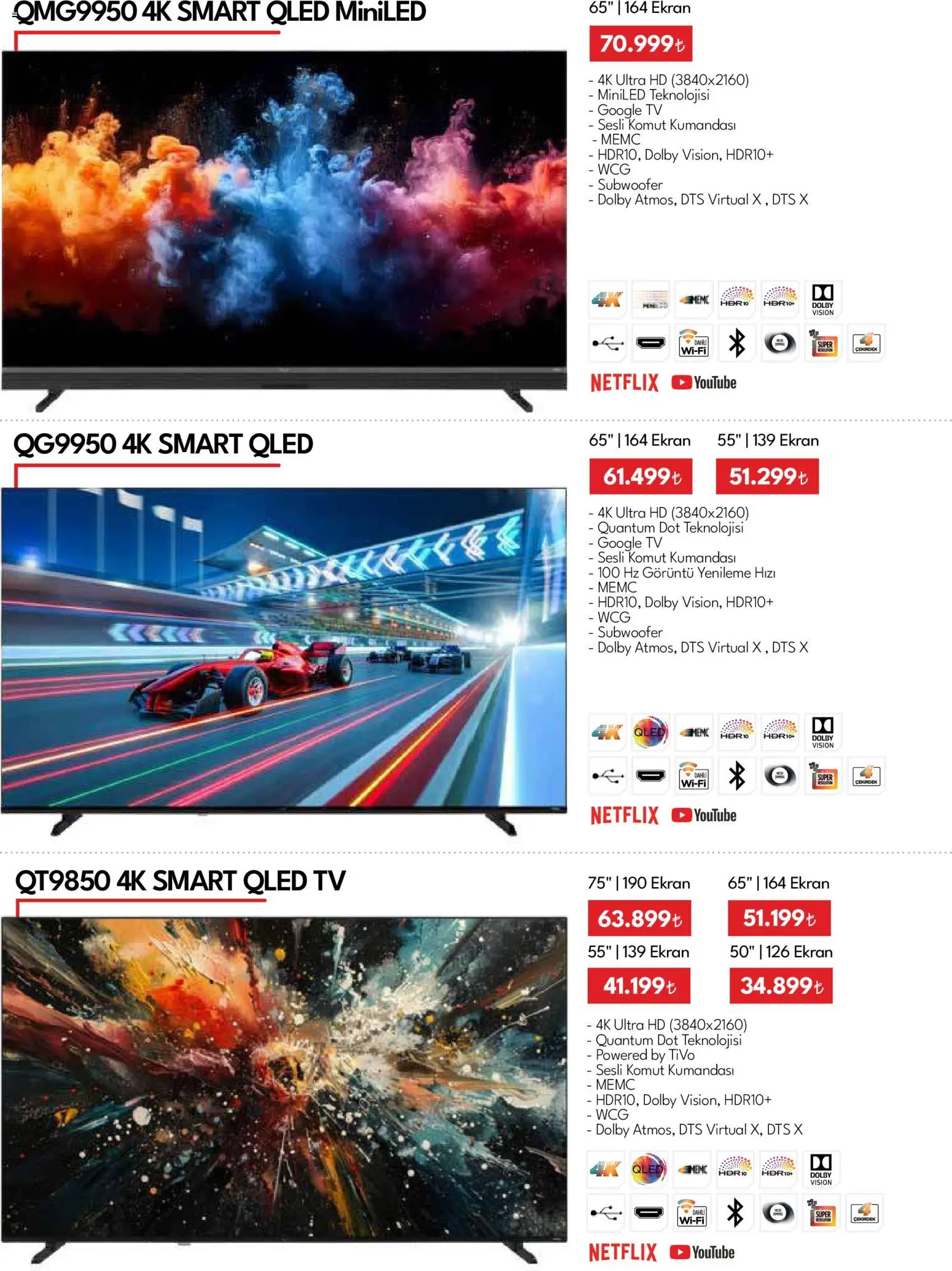 Vestel - Tüketici Elektroniği - 01.03.2026 tarihinden itibaren geçerlidir | Sayfa: 17 | Ürünler: TV