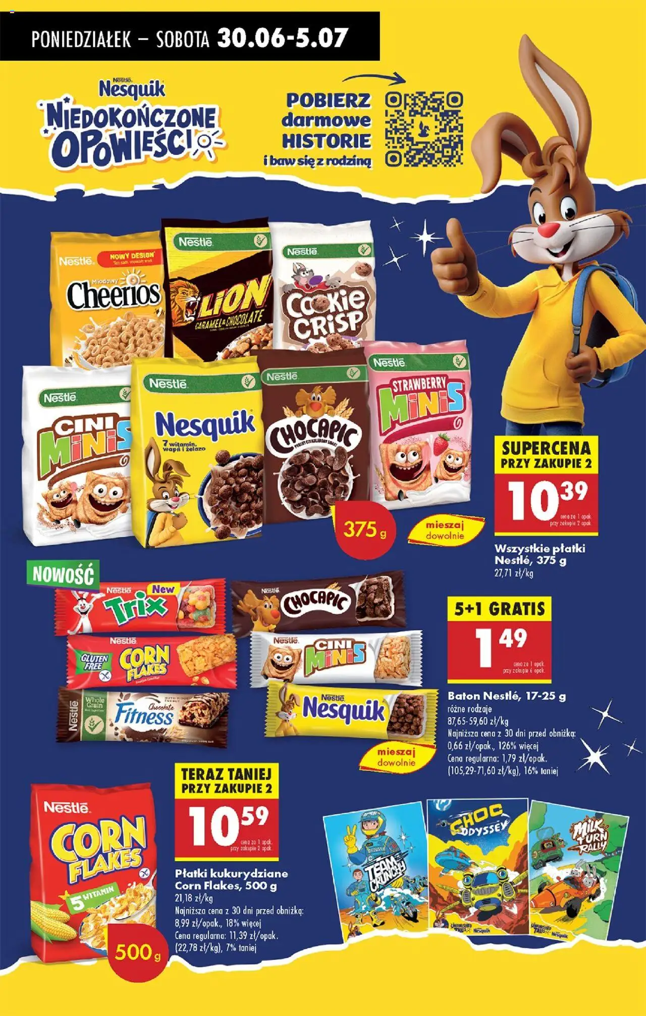 Biedronka gazetka od 30.06.2025 | Strona: 56 | Produkty: Żelazo, Płatki kukurydziane, Płatki, Corn Flakes