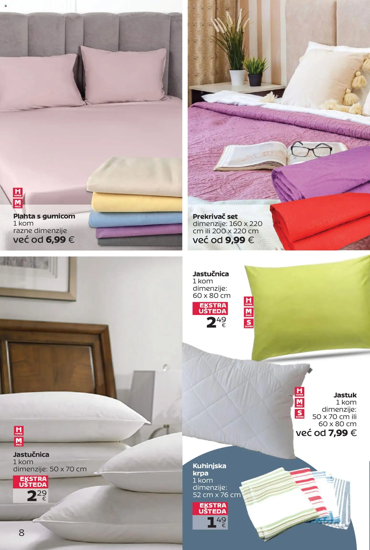 Tommy katalog | vrijedi od 23.03.2026 | Stranica: 8 | Proizvodi: Jastuk, Krpa, Jastučnica, Plahta
