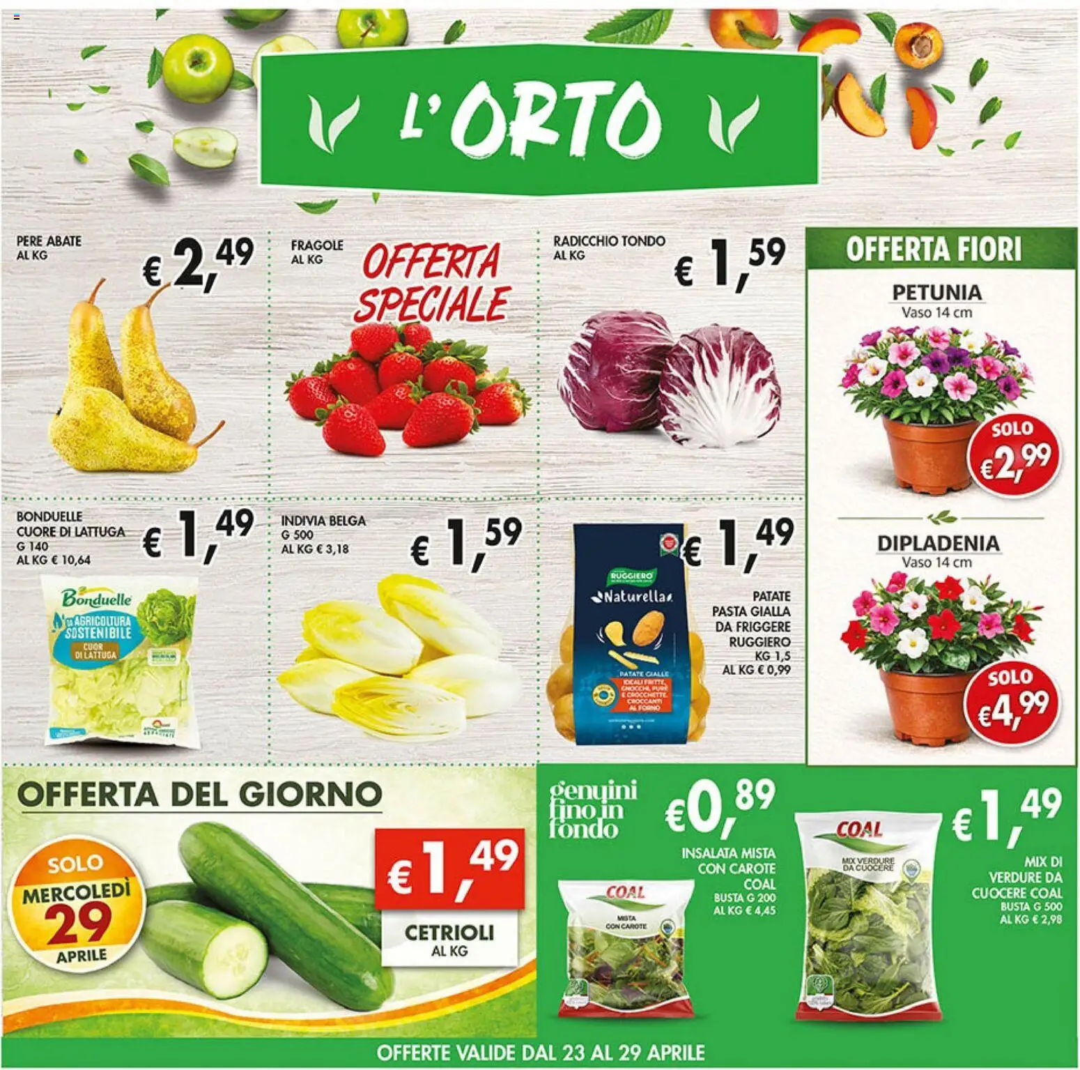 Volantino Coal del 23.04.2026 | Pagina: 6 | Prodotti: Cetrioli, Verdure, Pasta, Forno