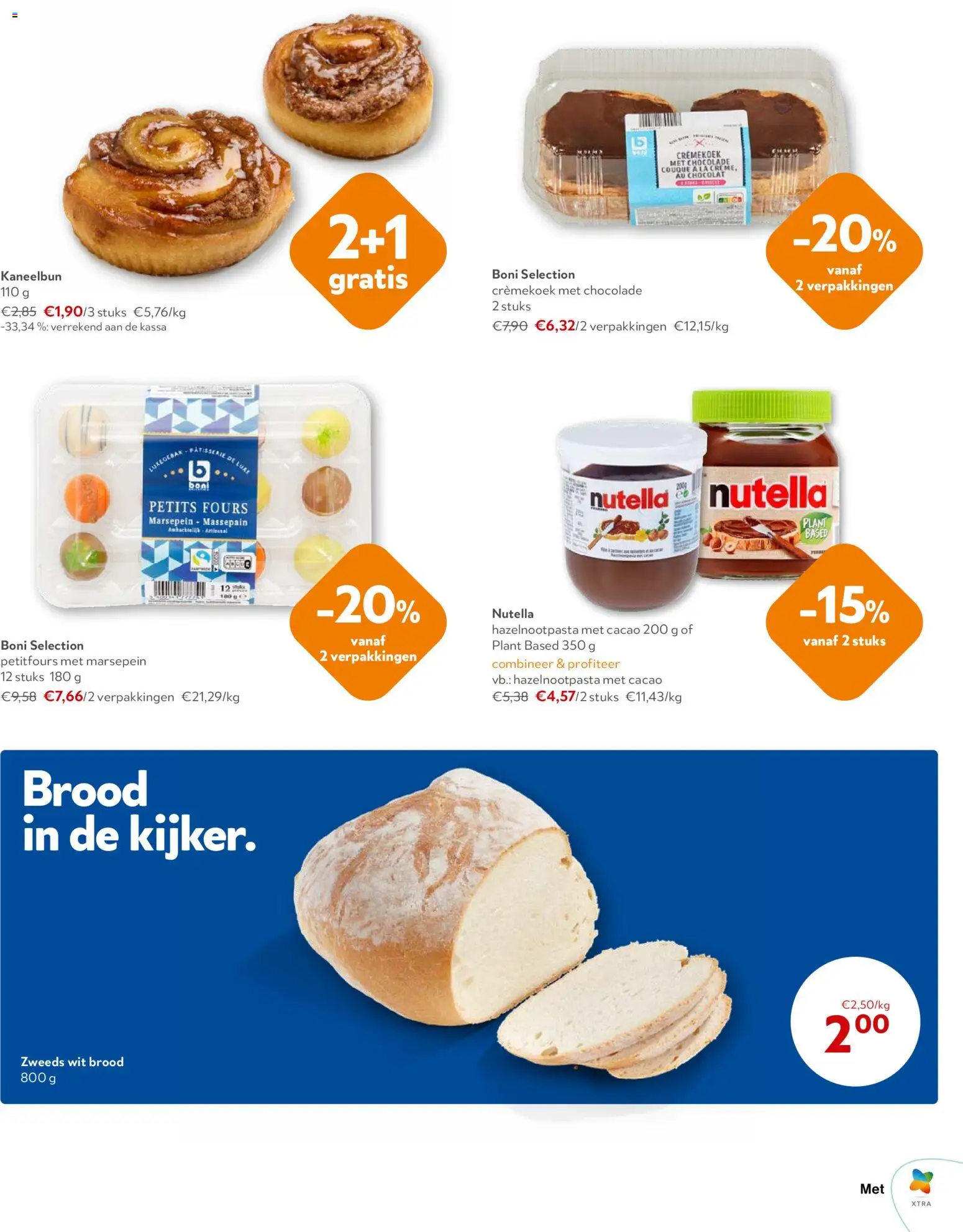 {H1} | Pagina: 13 | Producten: La, Wit brood, Brood, Chocolade