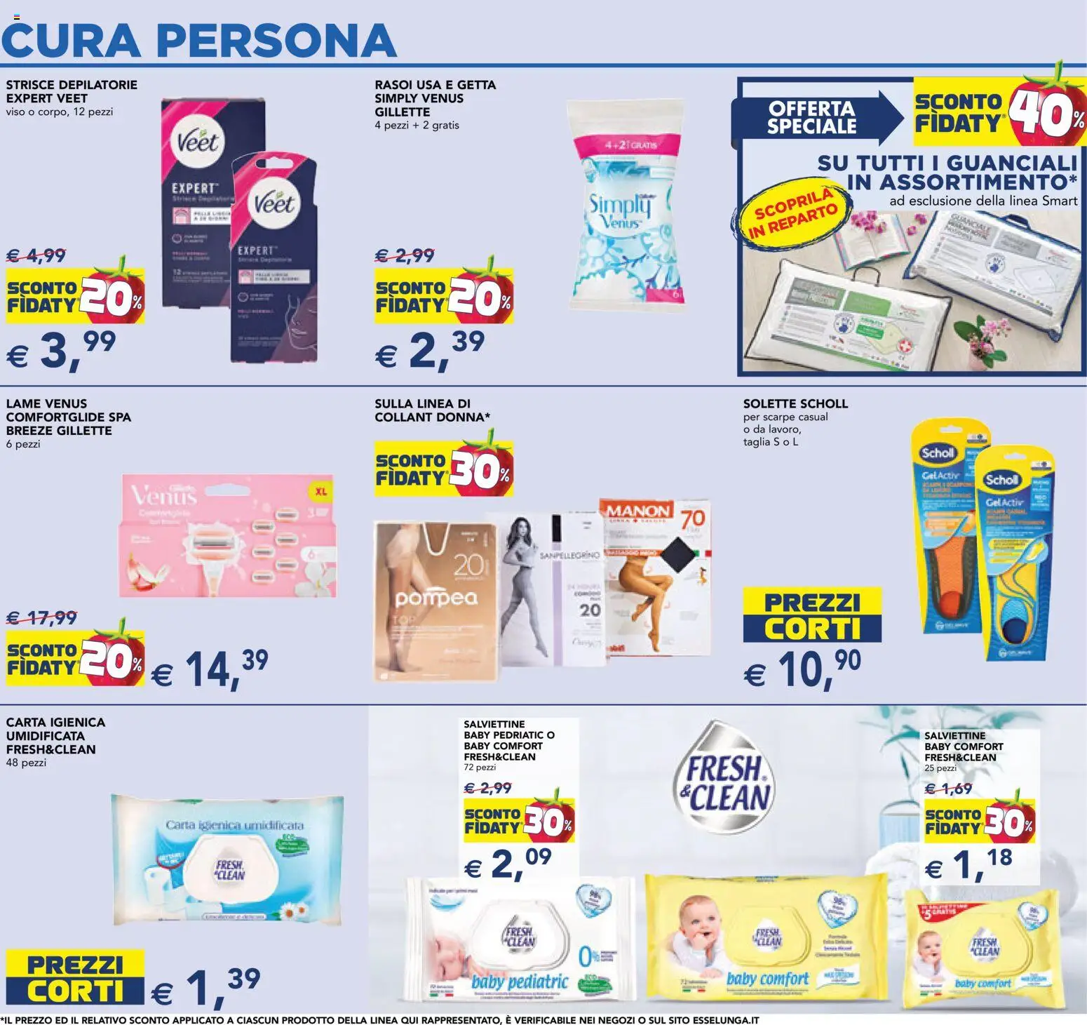 Volantino Esselunga S del 29.01.2026 | Pagina: 17 | Prodotti: Carta igienica, Scarpe, Collant