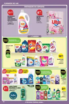 Pré-visualização Pingo Doce Poupe Esta Semana Açores válido de 02.04.2026 | Página: 28 | Produtos: Agua, Pó, Detergente, Madeiras