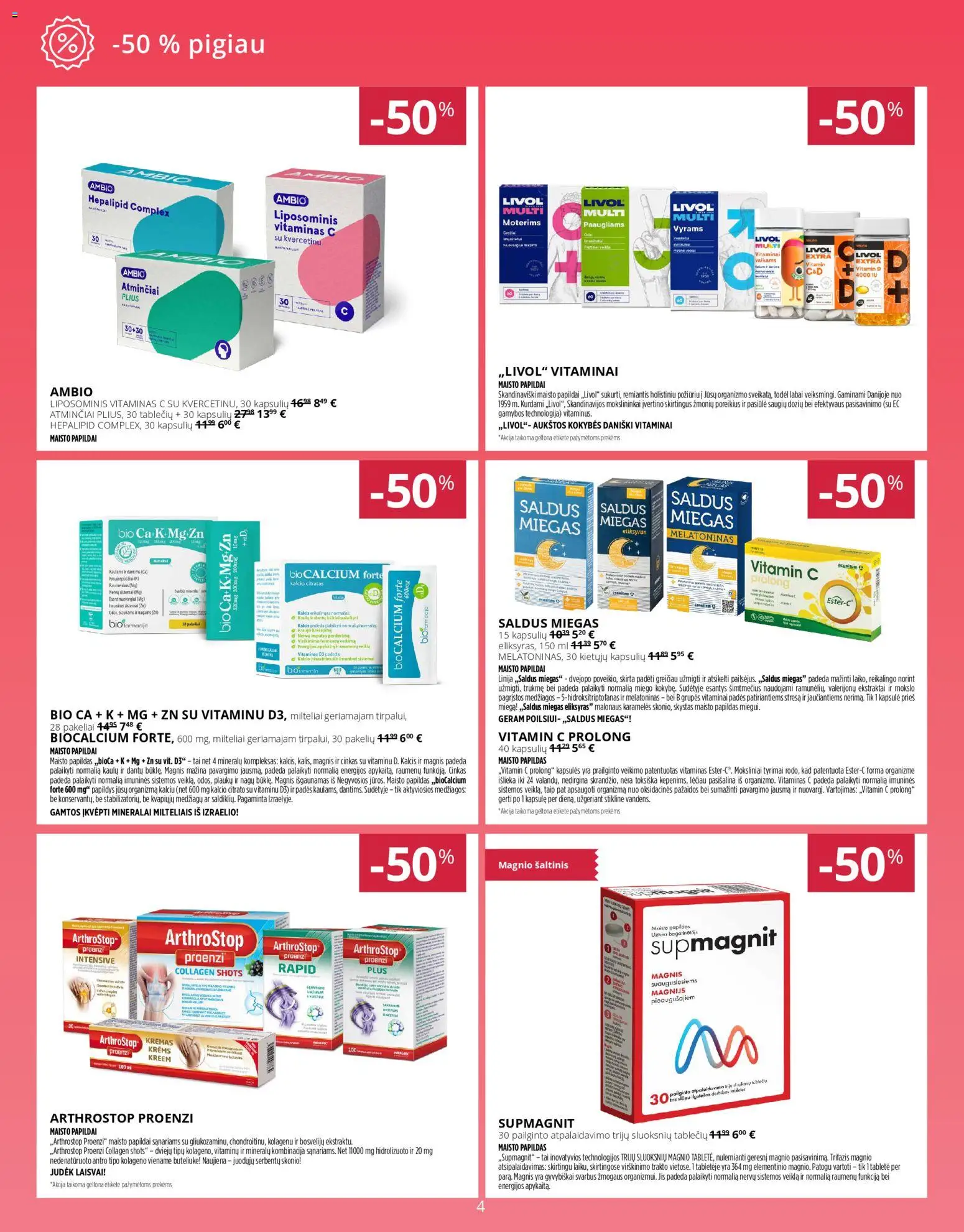 Norfa vaistinė akcijos nuo 01.12.2025 | Puslapis: 4 | Prekių: Kremas