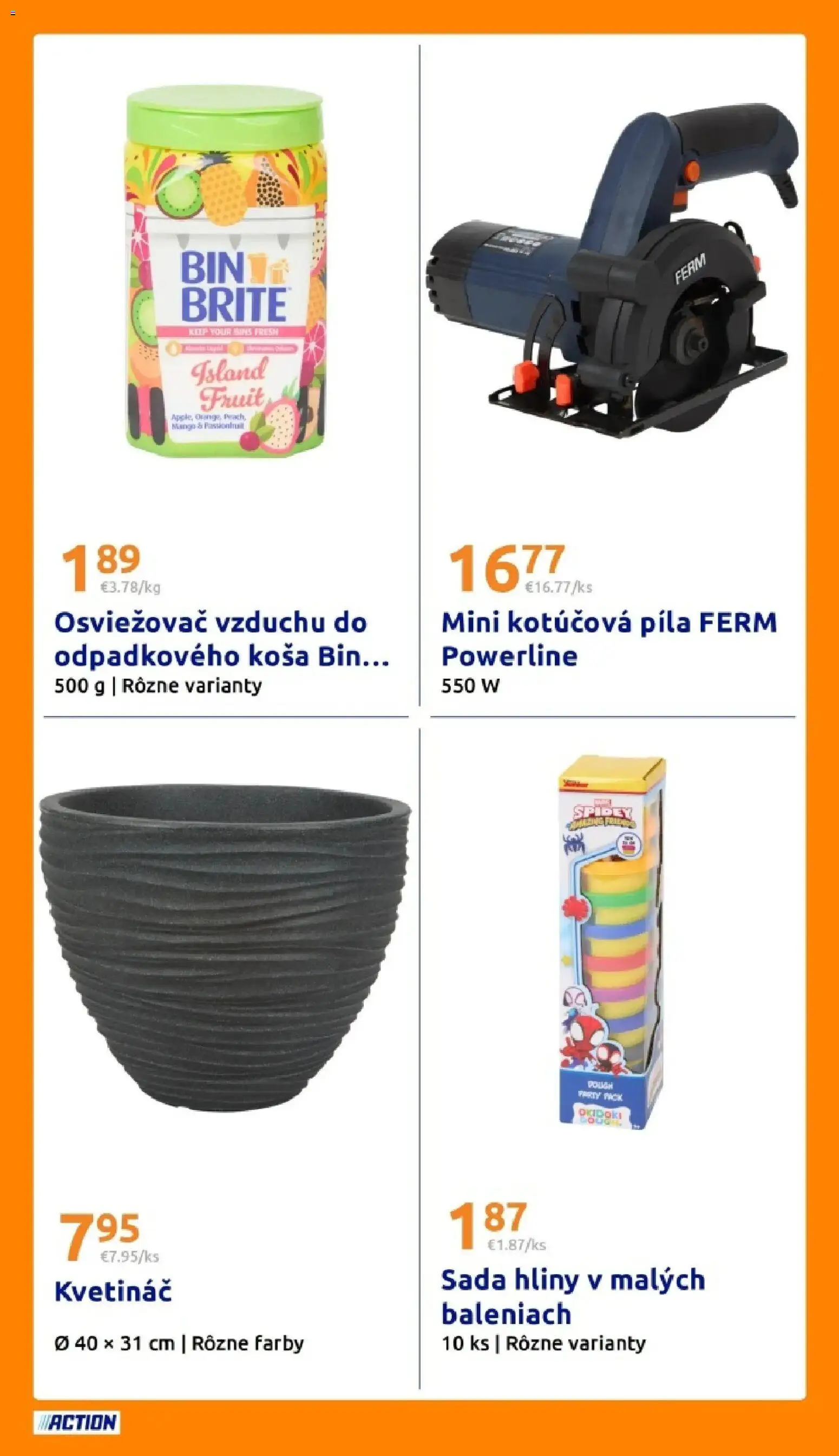 Nové Action akcie – leták je platný od 18.03.2026 | Strana: 27 | Produkty: Osviežovač vzduchu, Píla, Kotúčová píla, Kvetináč