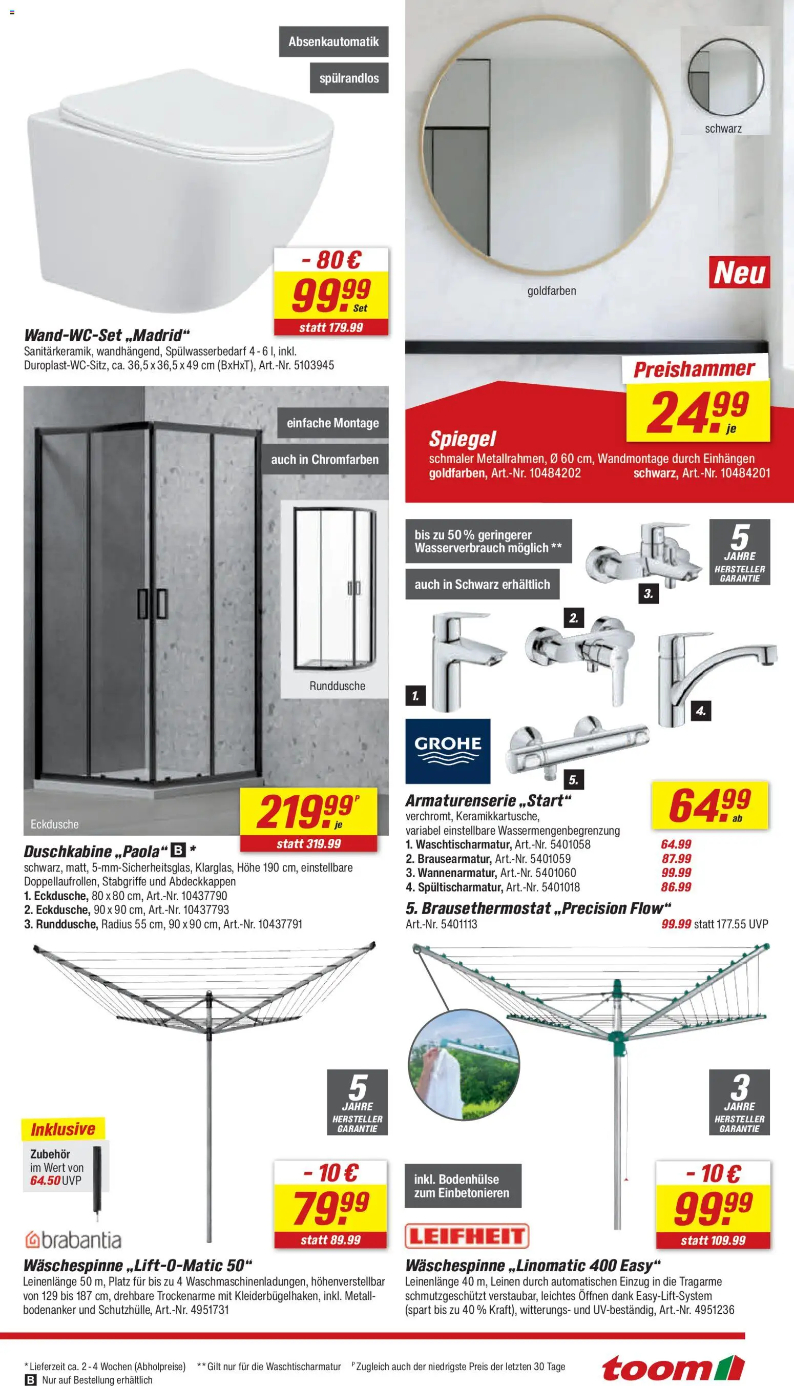 Toom Baumarkt Prospekt 	 – gültig ab 11.04.2026 | Seite: 19 | Produkte: Spiegel