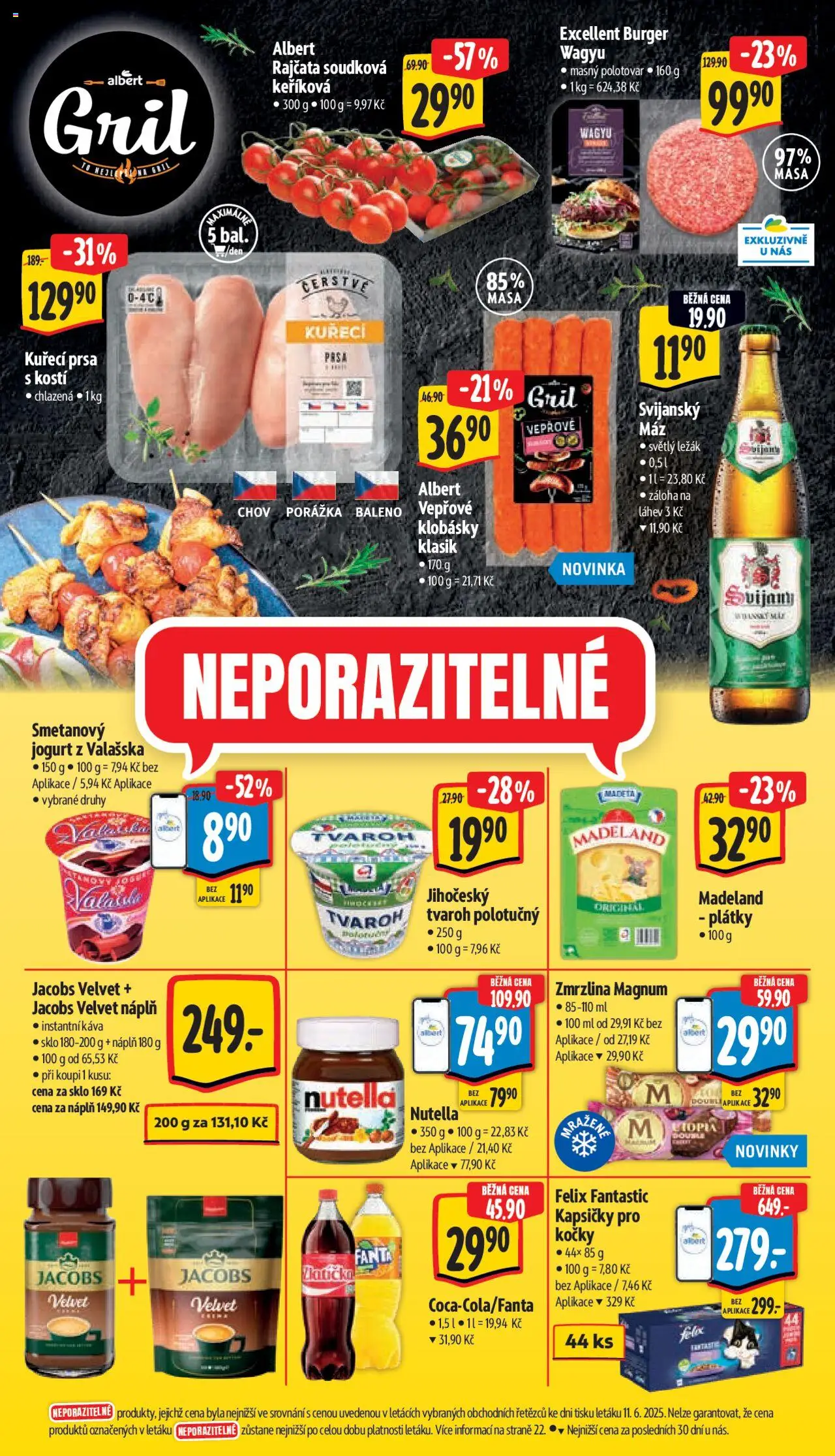 Albert leták - Supermarket od 18.06.2025 | Strana: 6 | Produkty: Felix fantastic, Jogurt, Káva, Instantní káva