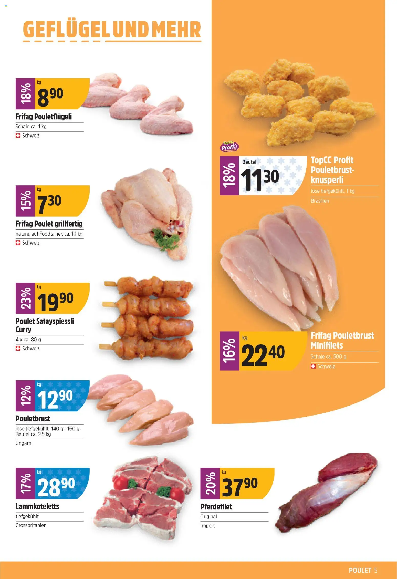 TopCC Aktionen – gültig ab 05.01.2026 | Seite: 5 | Produkte: Pouletbrust