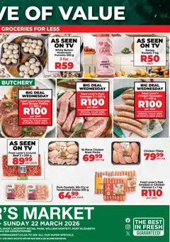 Food Lover's Market specials catalogue – valid from 16.03.2026 | Page: 2 | Products: TV, Chicken, Pork, Beef