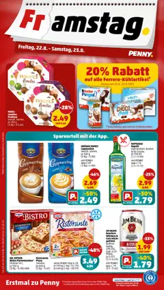 Penny Prospekt 	 - gültig ab dem 18.08.2025 | Seite: 42 | Produkte: Jim beam, Milch, Pizza, Whiskey