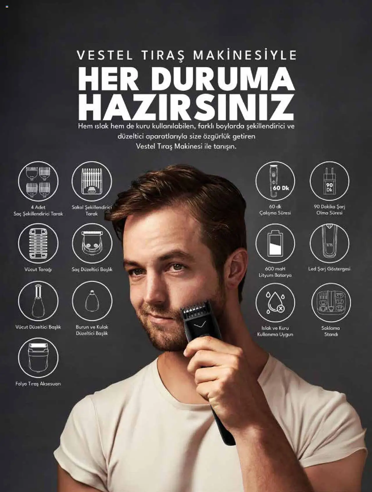Vestel Küçük Ev Aletleri ve Süpürgeler - 03.09.2025 tarihinden itibaren geçerlidir | Sayfa: 8 | Ürünler: Tıraş makinesi