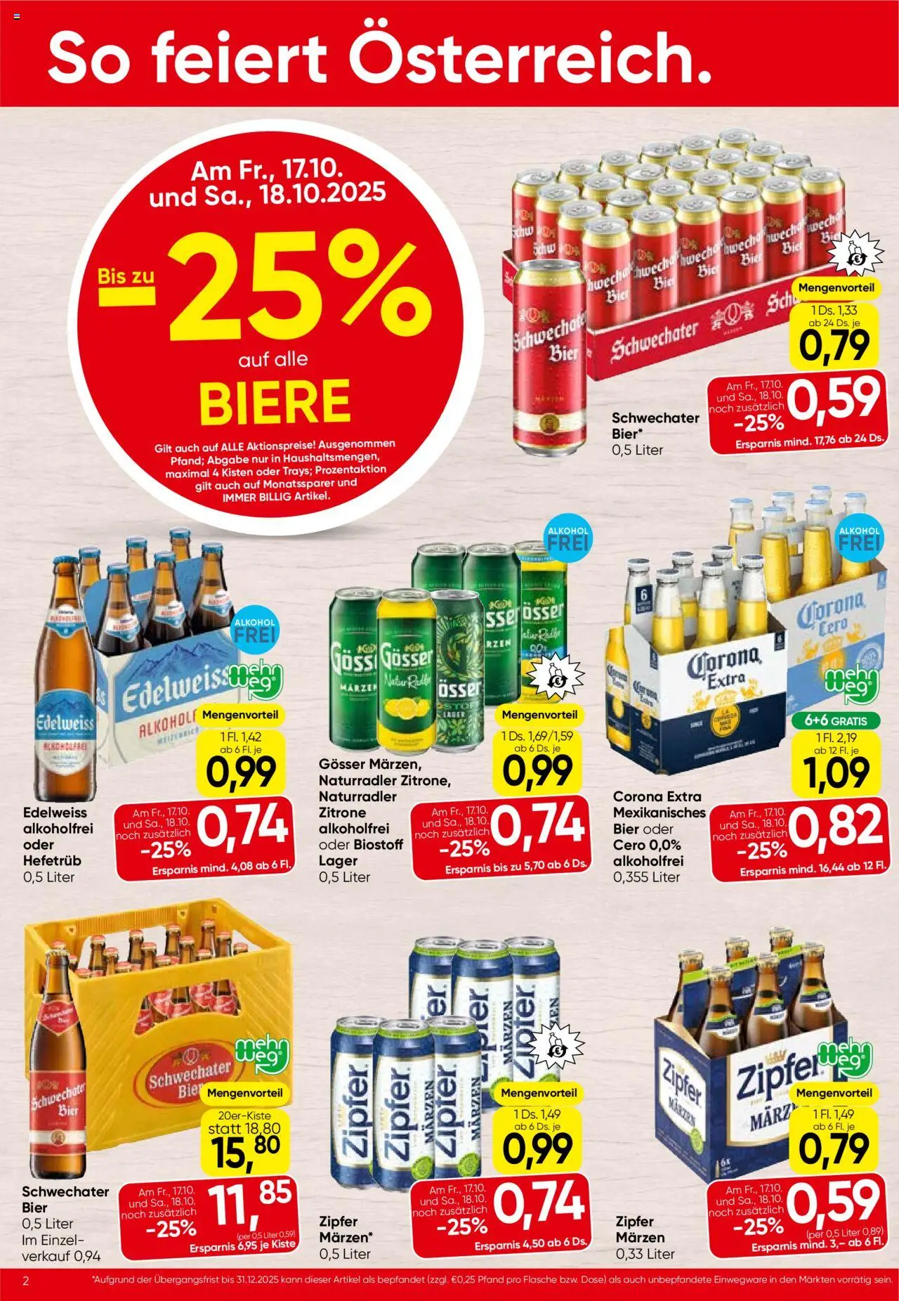 Spar Flugblatt - Salzburg gültig ab 16.10.2025 | Seite: 2 | Produkte: Zitrone, Bier