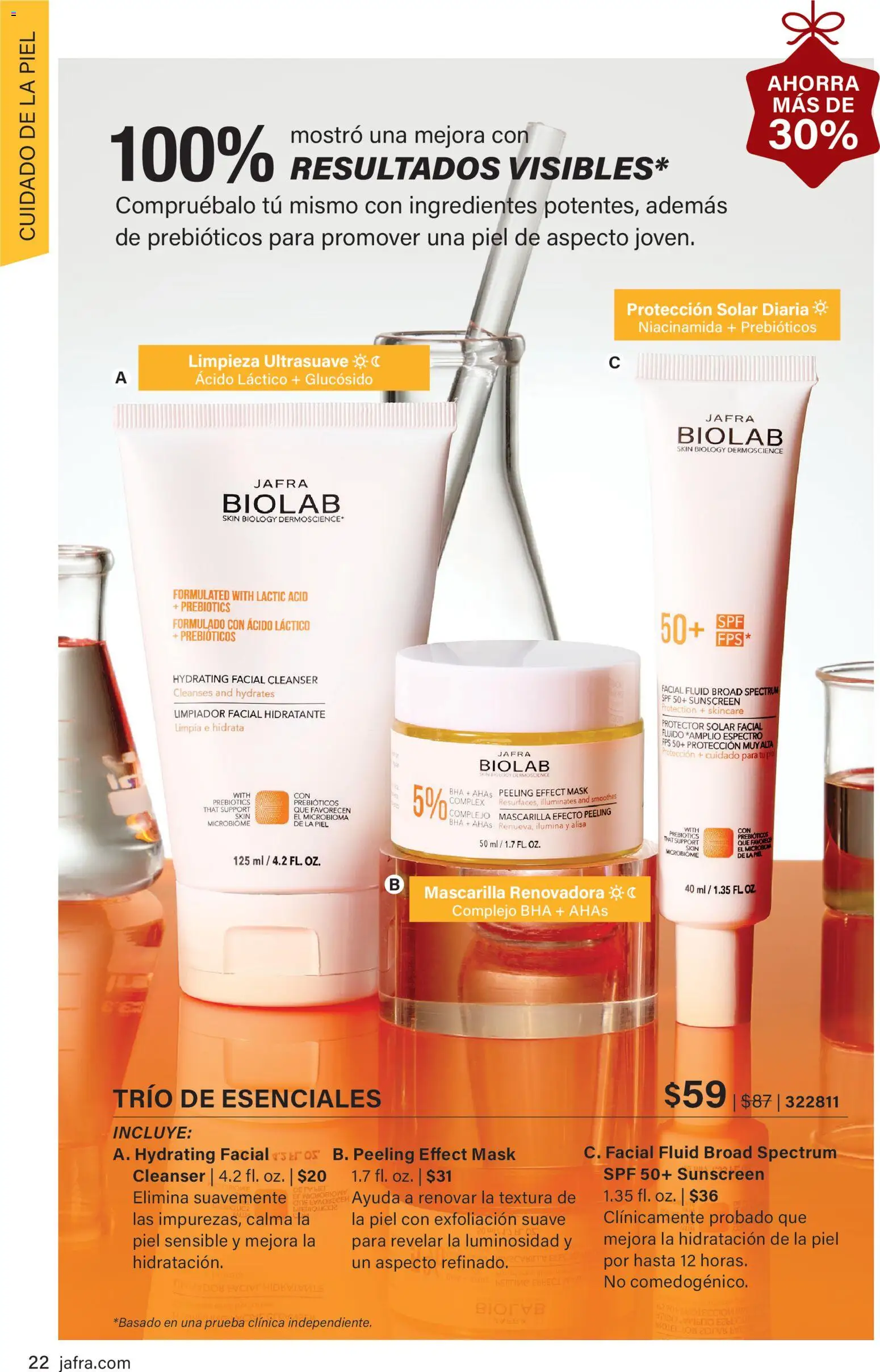 JAFRA folleto │ válido desde el 01.12.2025 | Página: 22 | Productos: Peeling, Protector solar, Κρεμάστρα