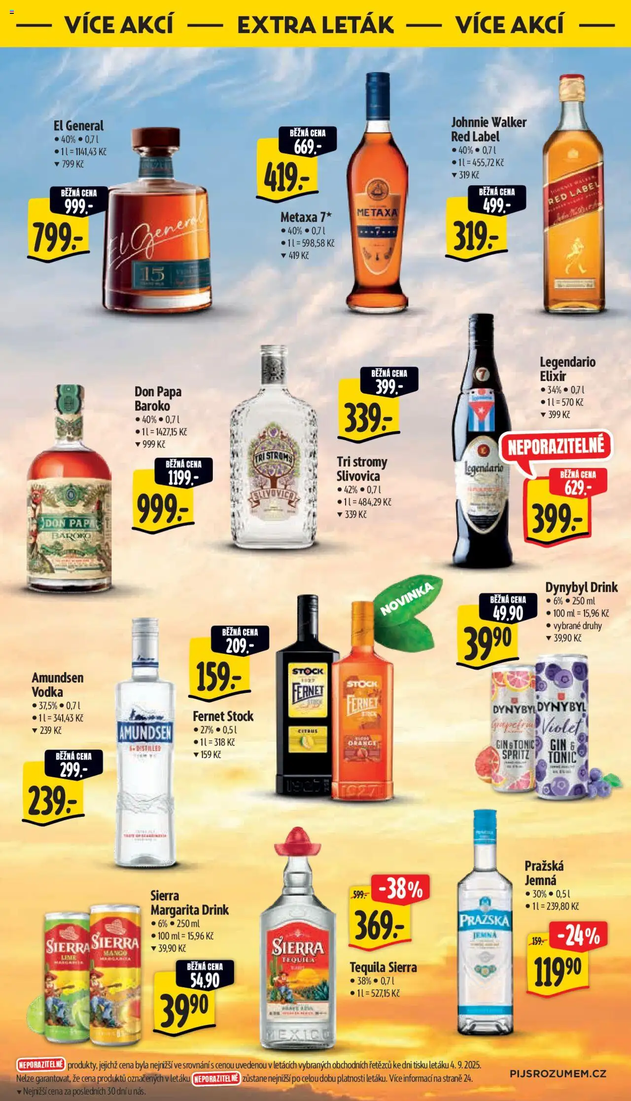 Albert leták - Supermarket od 10.09.2025 | Strana: 41 | Produkty: Spritz, Red Label, Metaxa, Tonic