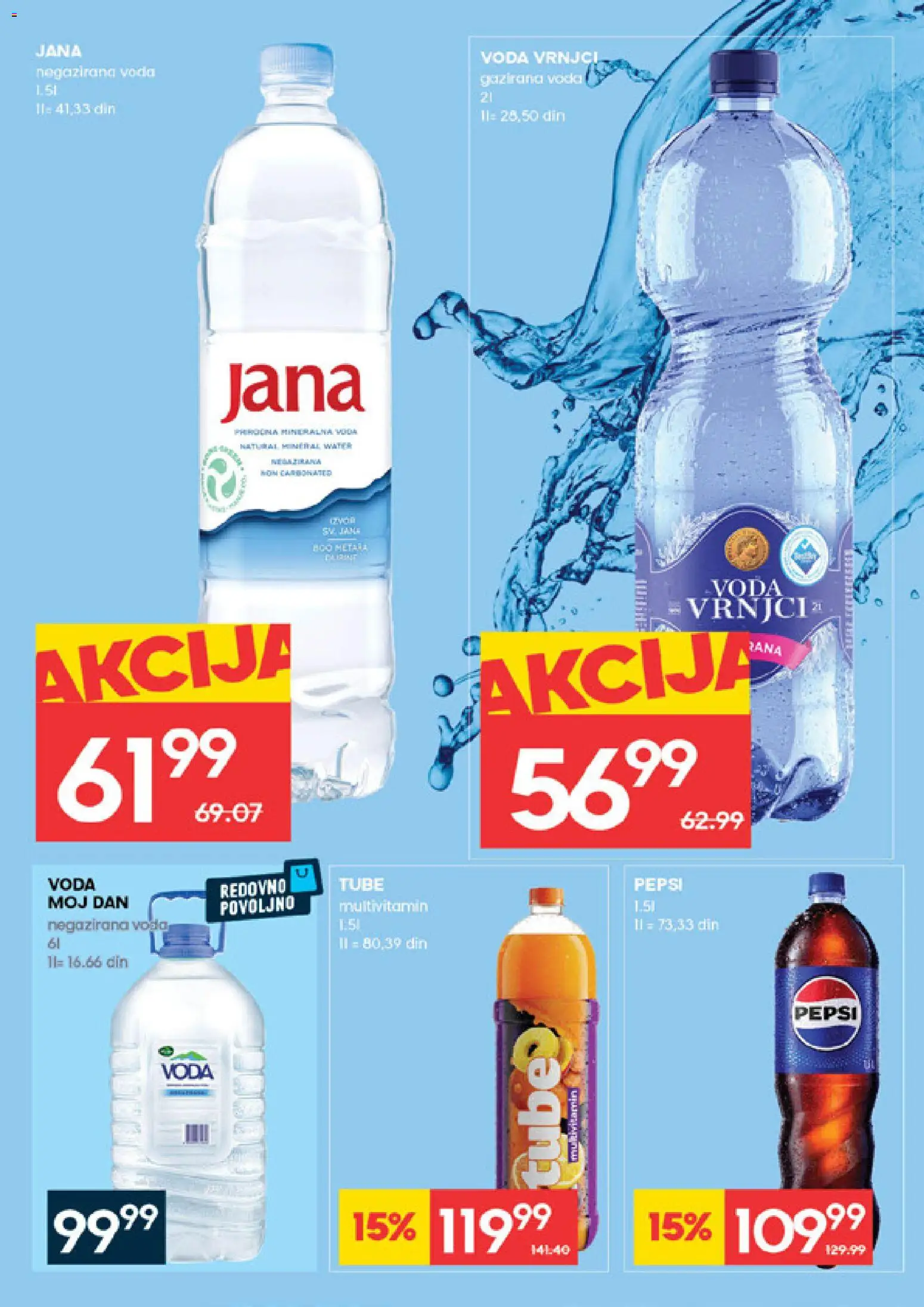 Roda katalog - važi od 19.02.2026 | Strana: 22 | Proizvode: Negazirana voda, Voda, Pepsi