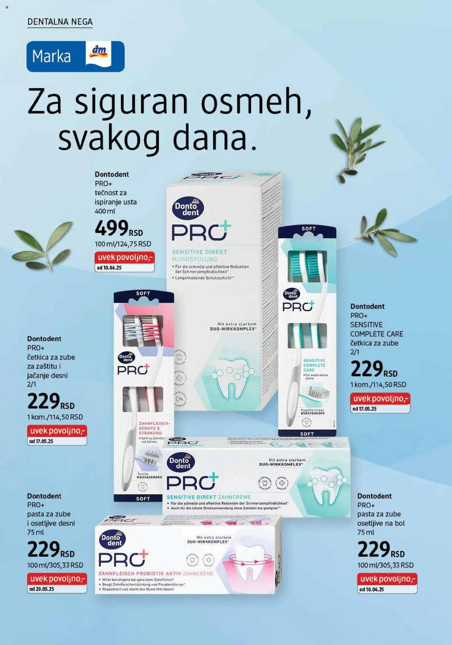 DM Drogerie katalog - važi od 01.01.2026 | Strana: 18 | Proizvode: Pasta za zube, Četkica za zube, Tečnost za ispiranje usta