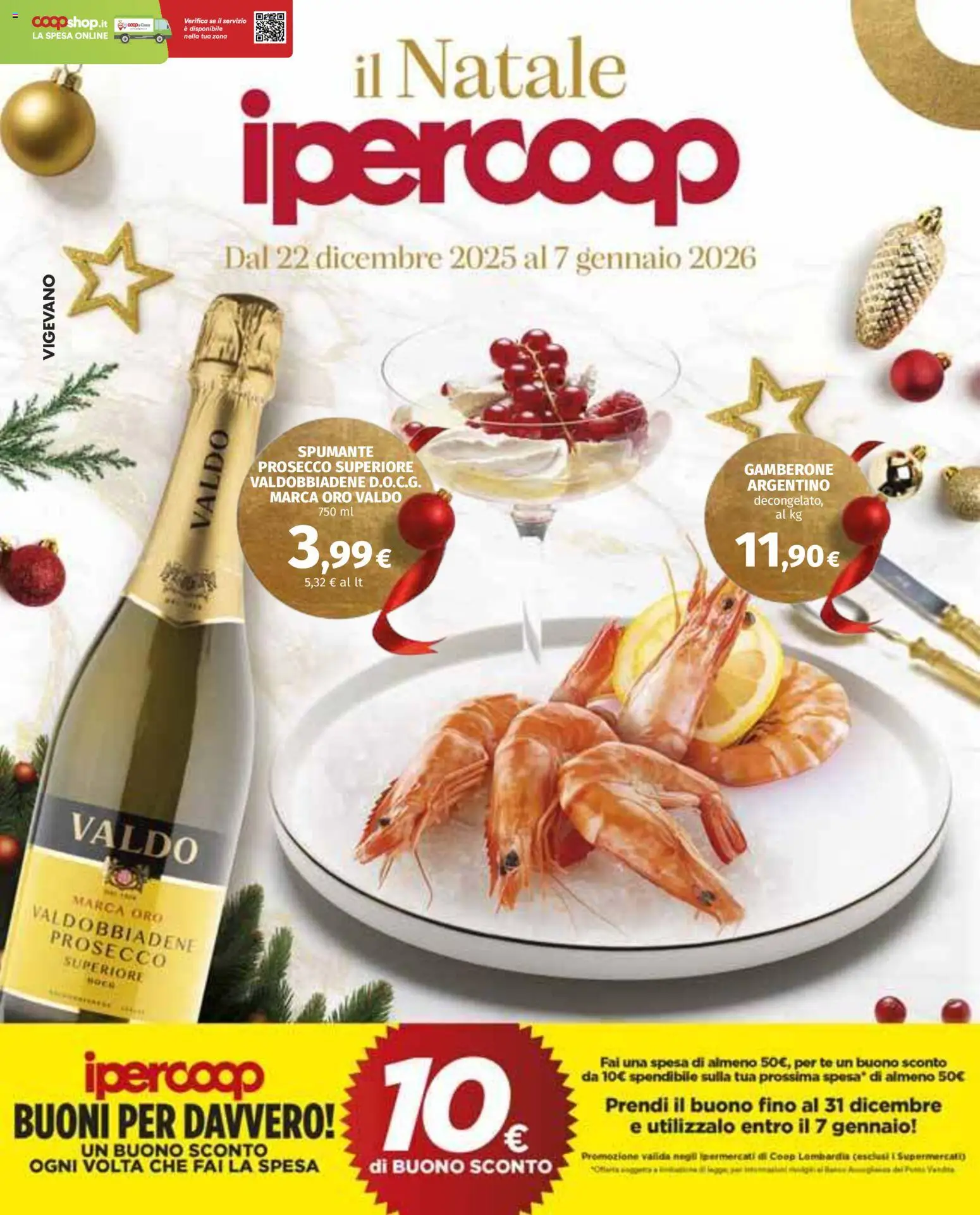 Volantino Ipercoop del 22.12.2025 | Pagina: 1 | Prodotti: Tè, Prosecco, Spumante