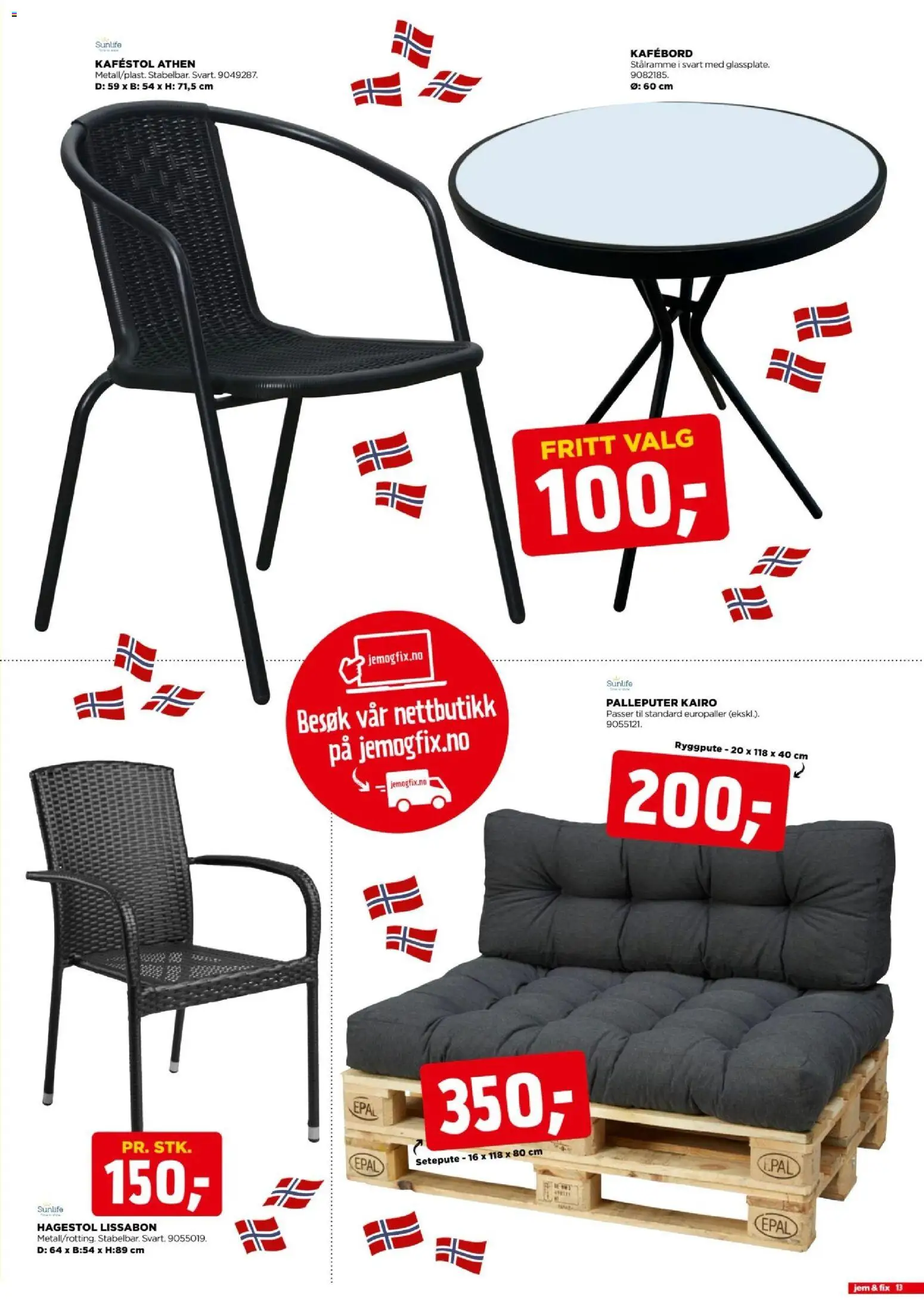 {H1} | Side: 13 | Produkter: Hagestol