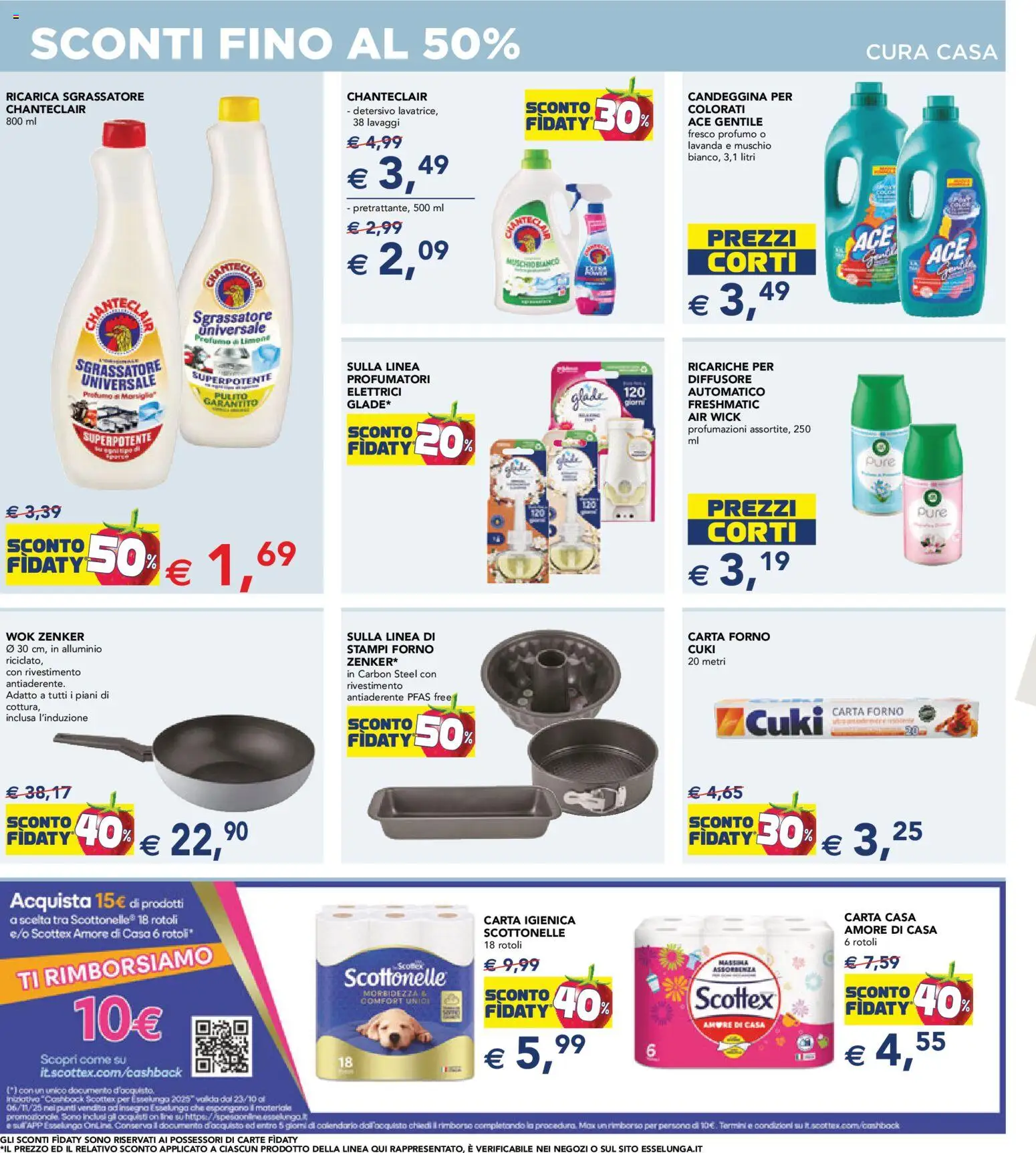 Volantino Esselunga S del 23.10.2025 | Pagina: 14 | Prodotti: Carta igienica, Sgrassatore, Forno, Profumo