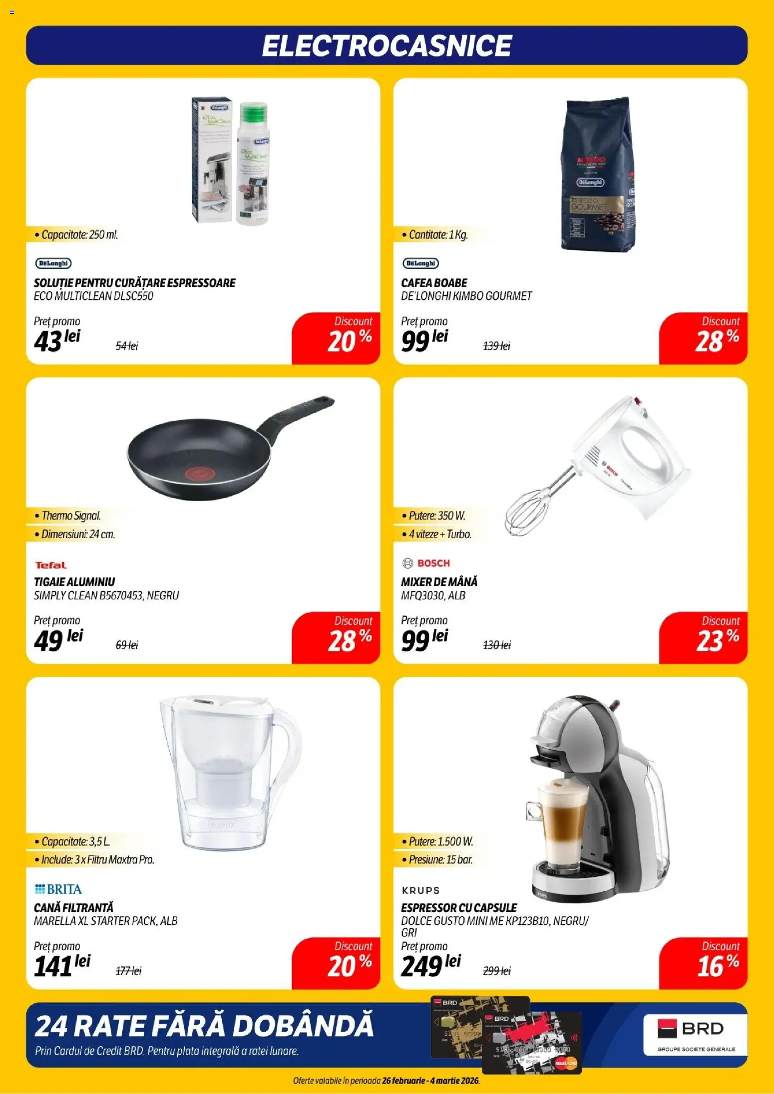 Noul catalog Flanco – valabil de la 26.02.2026 | Pagină: 18 | Produse: Espressor, Pomelo, Mixer, Cafea