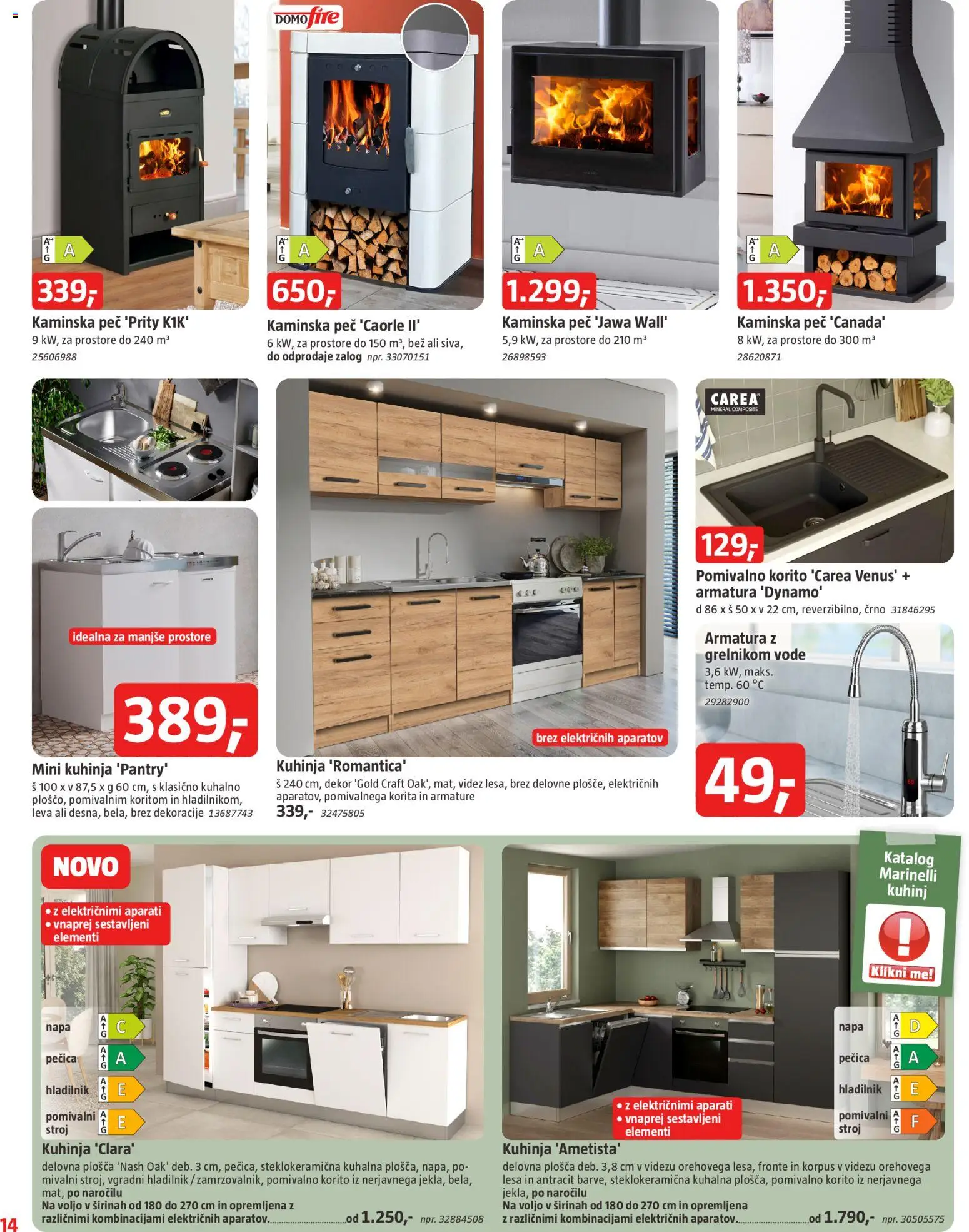 Novi Bauhaus katalog ponudbe – veljaven od 29.01.2026 | Stran: 14 | Izdelki: Hladilnik, Pecica, Pomivalni stroj, Delovna plošča