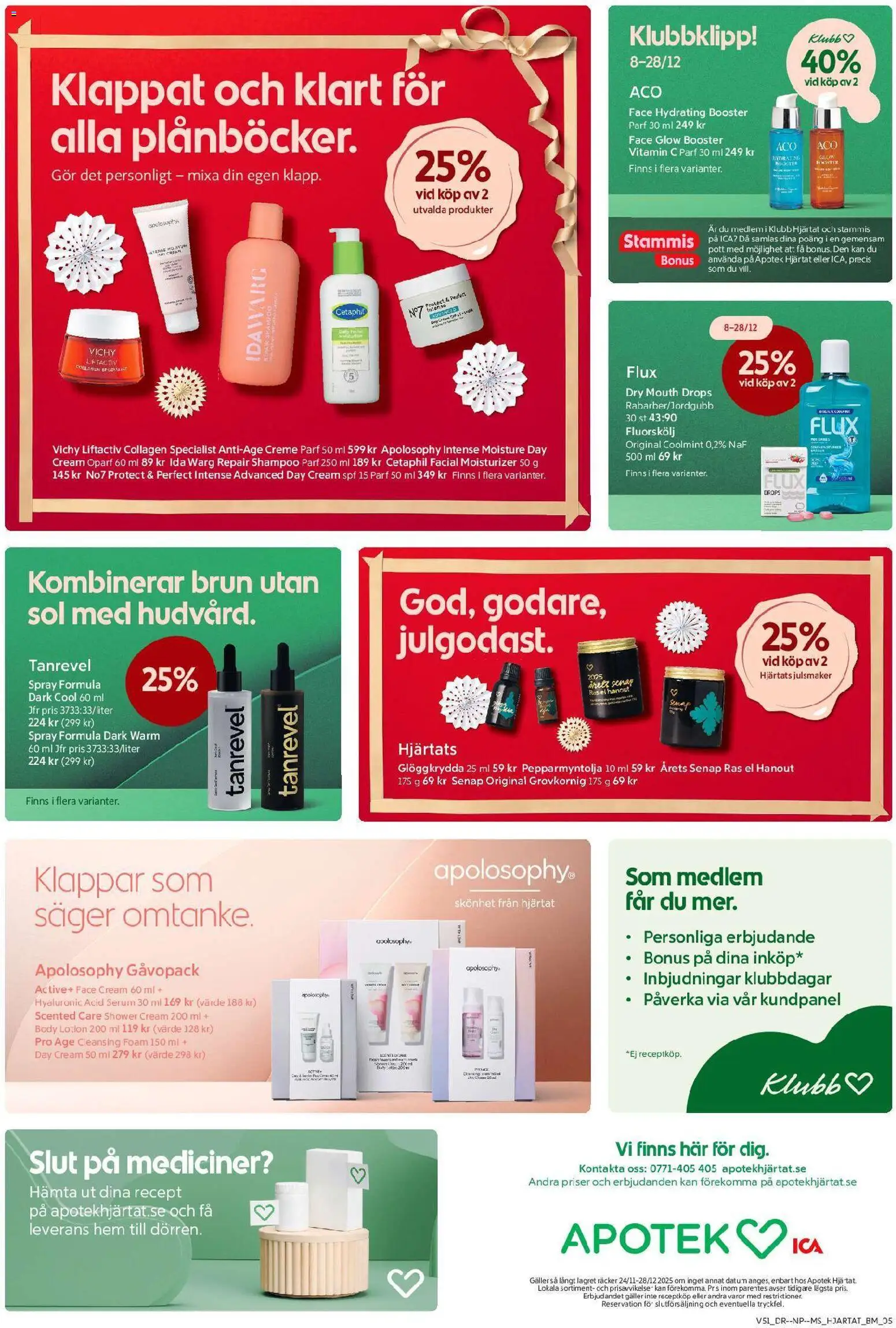 ICA Maxi reklamblad aktuell från 15.12.2025 | Sida: 9 | Produkter: Senap, Brun utan sol, Body lotion, Serum