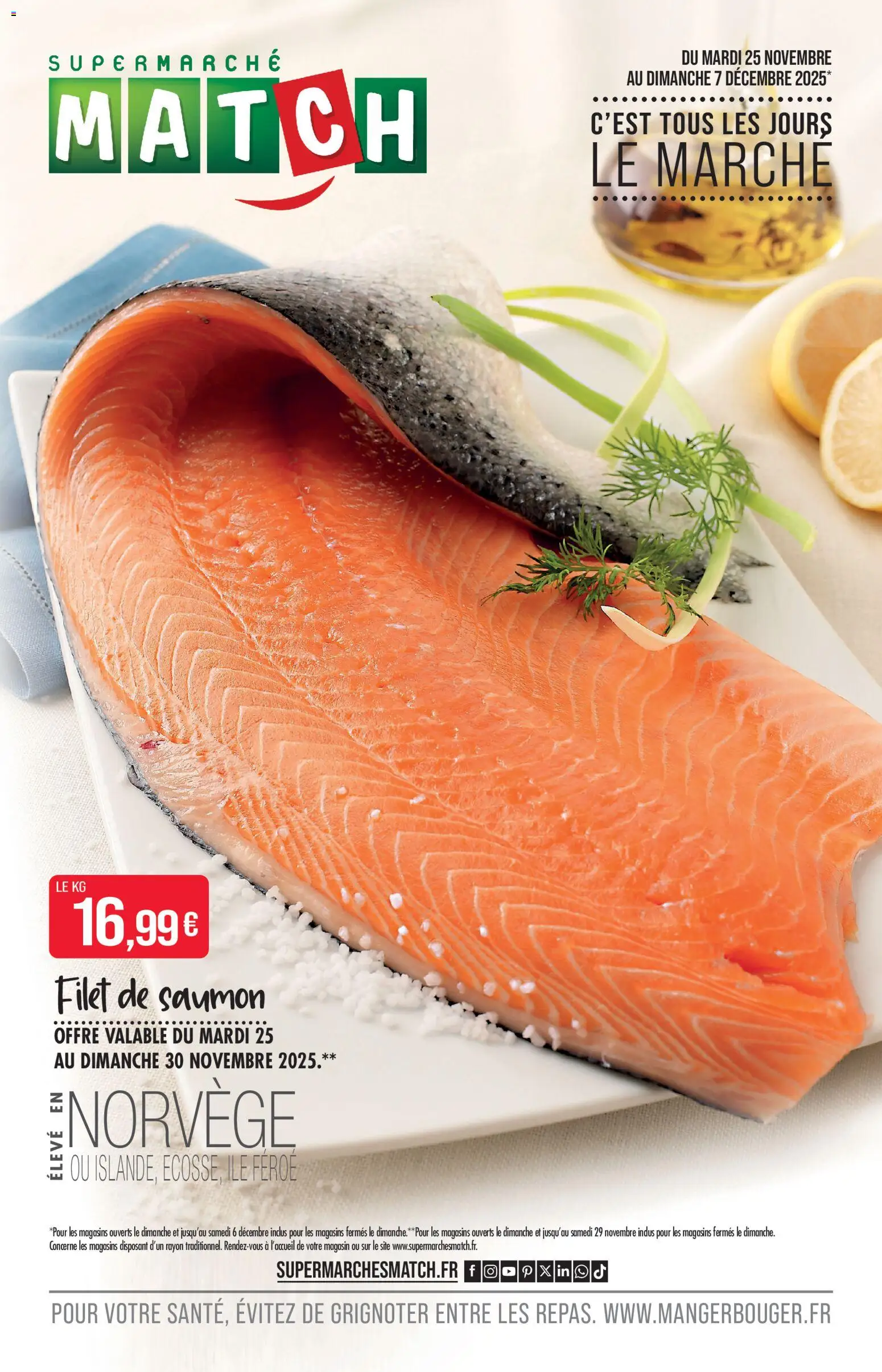 {H1} | Page: 1 | Produits: Filet de saumon, Saumon